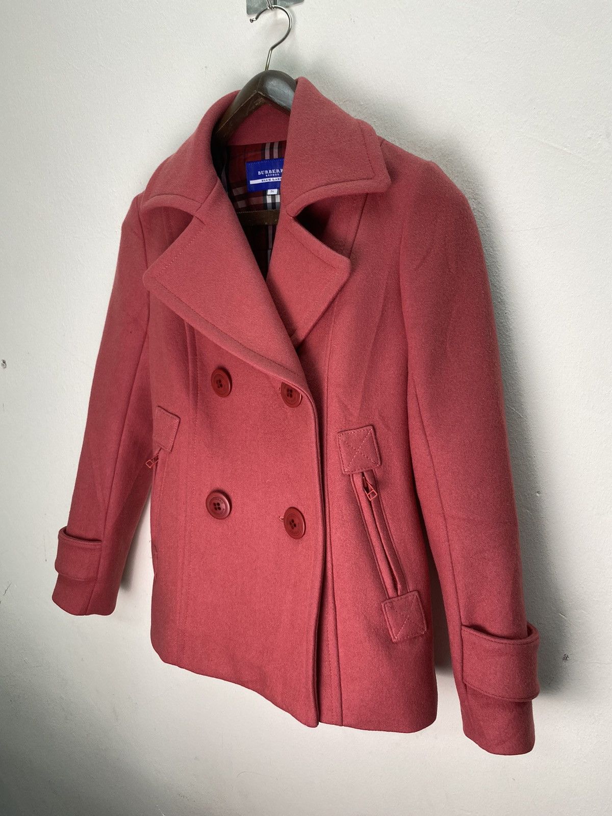 Burberry Burberry London Blue Label wool pea coat nice jacket Size S / US 4 / IT 40 - 3 Thumbnail