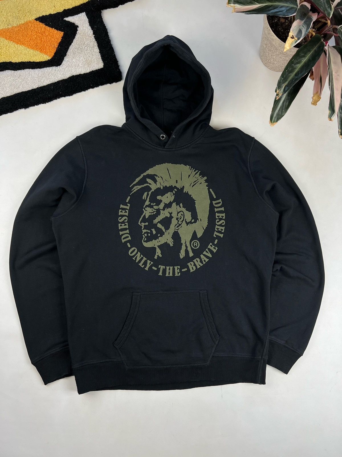 Diesel × Vintage Diesel Industry Vintage Hoodie Big Print Y2k Style Luxury Size US L / EU 52-54 / 3 - 1 Thumbnail