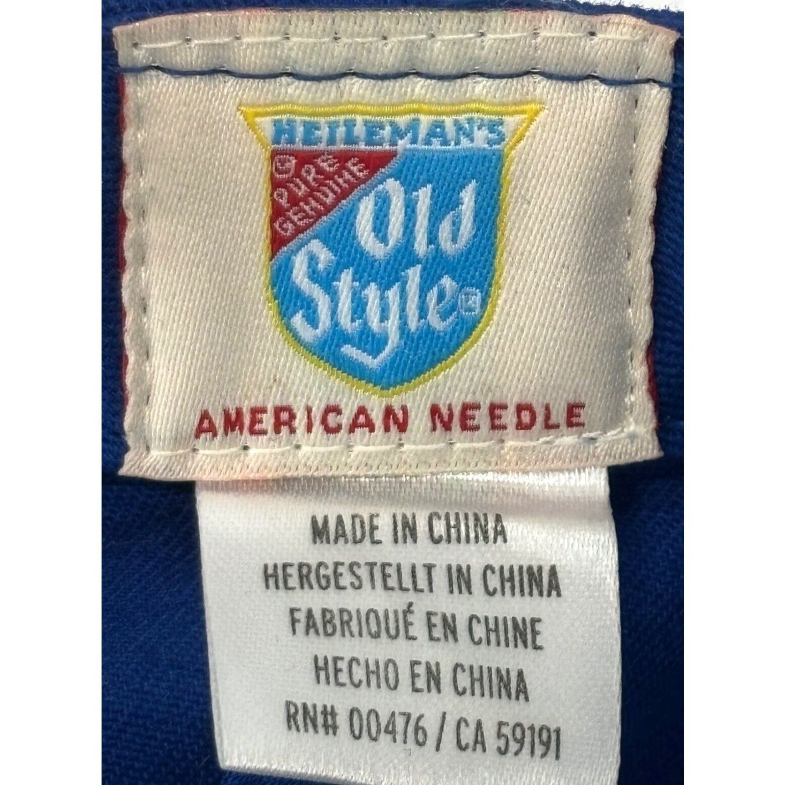 American Needle VINTAGE American Needle Baseball Cap Heileman's Old Style Blue SnapBack Mens One Size Size ONE SIZE - 7 Thumbnail