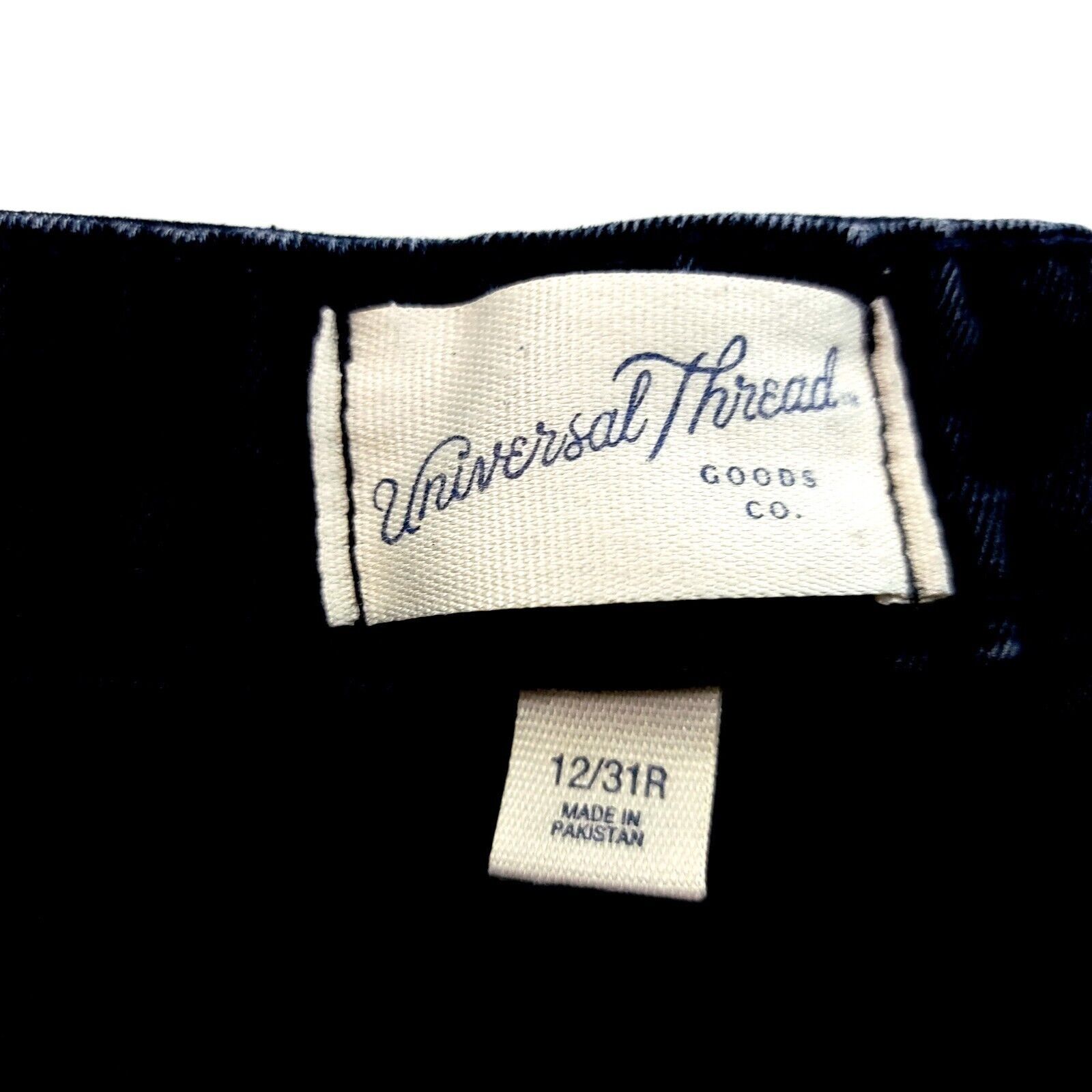 Designer Universal Thread 12/31R Dark Blue High Rise Midi Denim Short Size 32" / US 10 / IT 46 - 4 Thumbnail