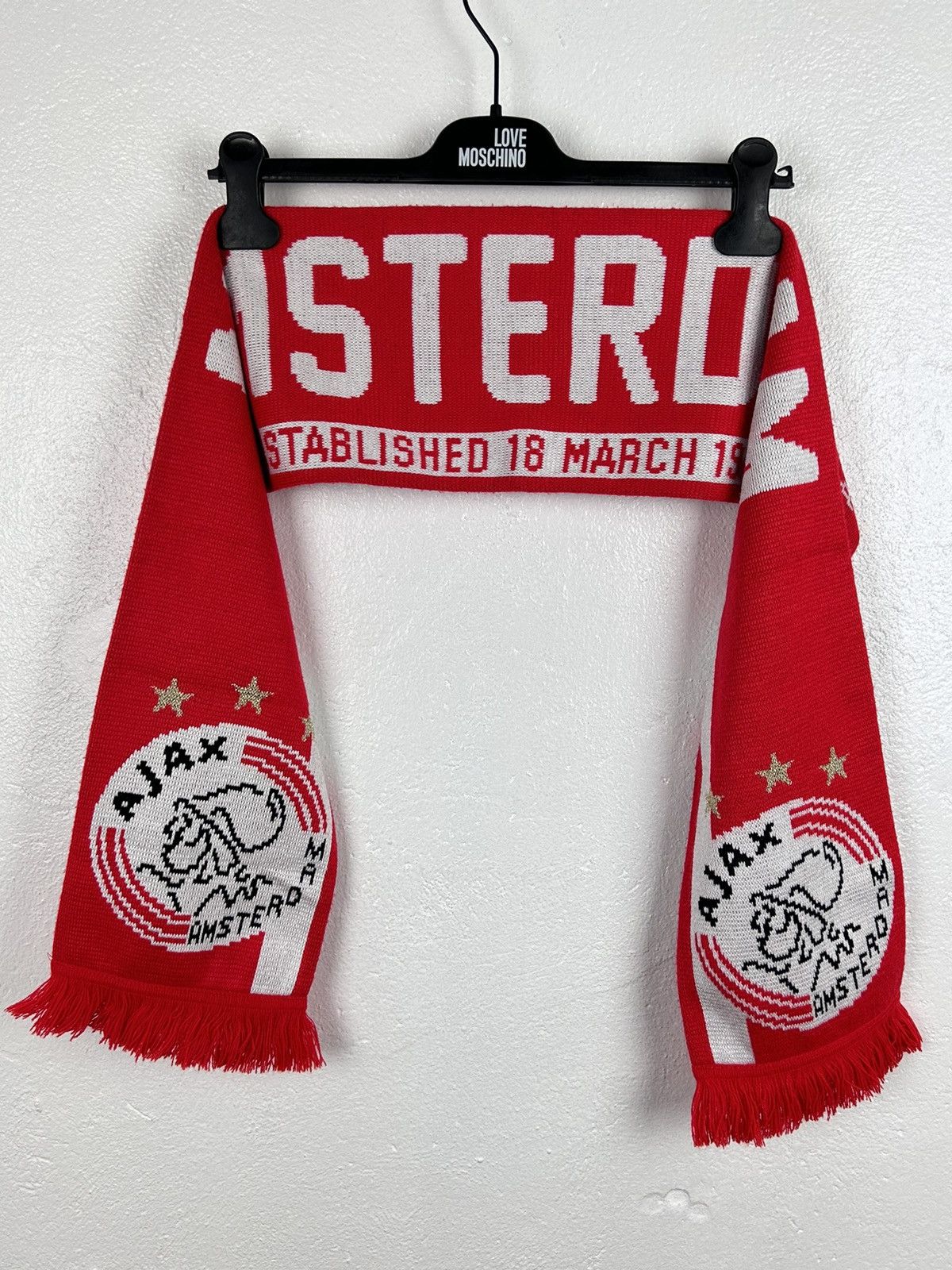 Vintage Vintage Amsterdam AJAX Soccer Football Fanwear Scarf Size ONE SIZE - 1 Thumbnail