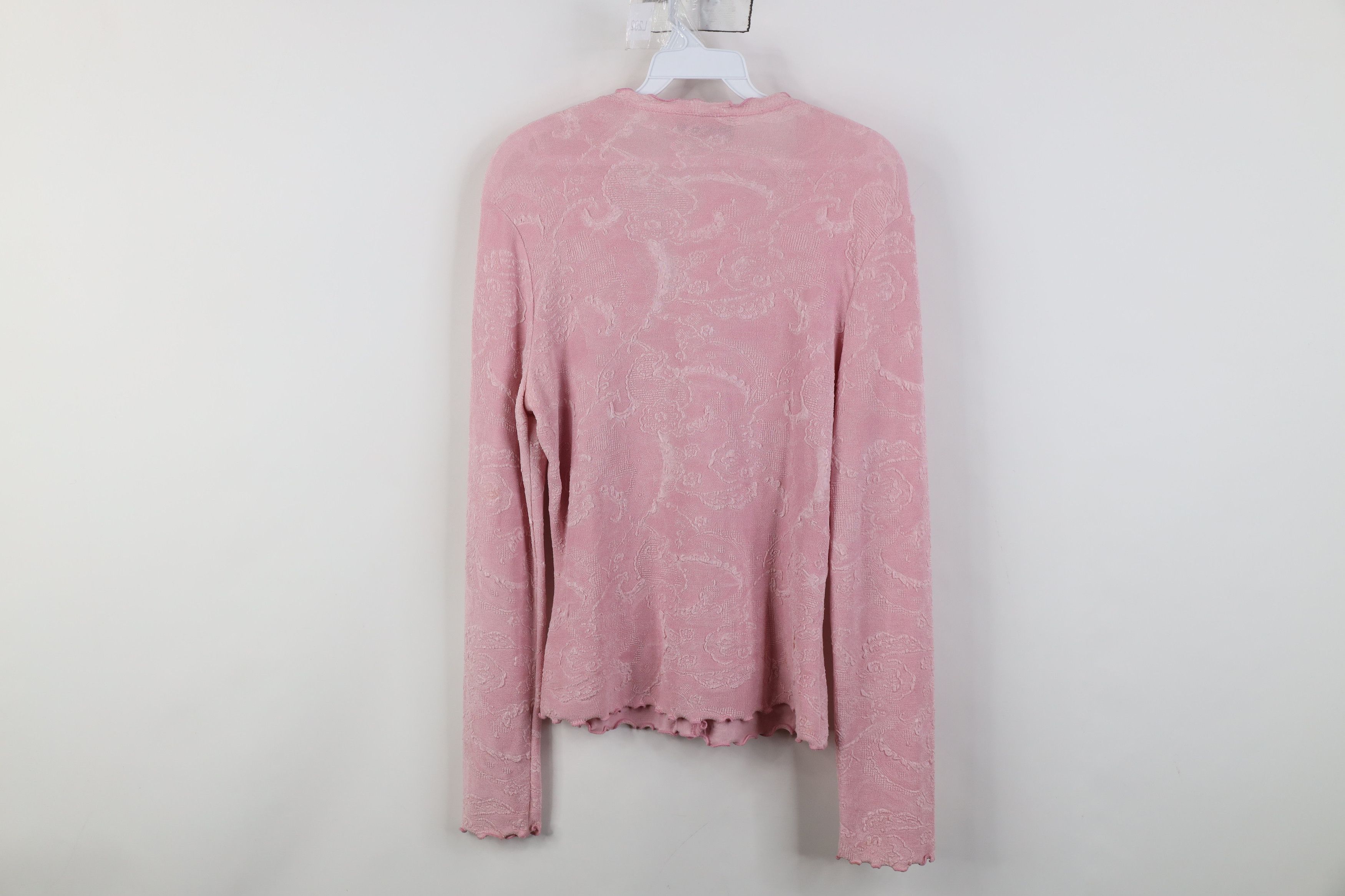 Vintage Vintage 90s Y2K Babydoll Ruffled Knit Cardigan Sweater USA Size XL / US 12-14 / IT 48-50 - 10 Thumbnail