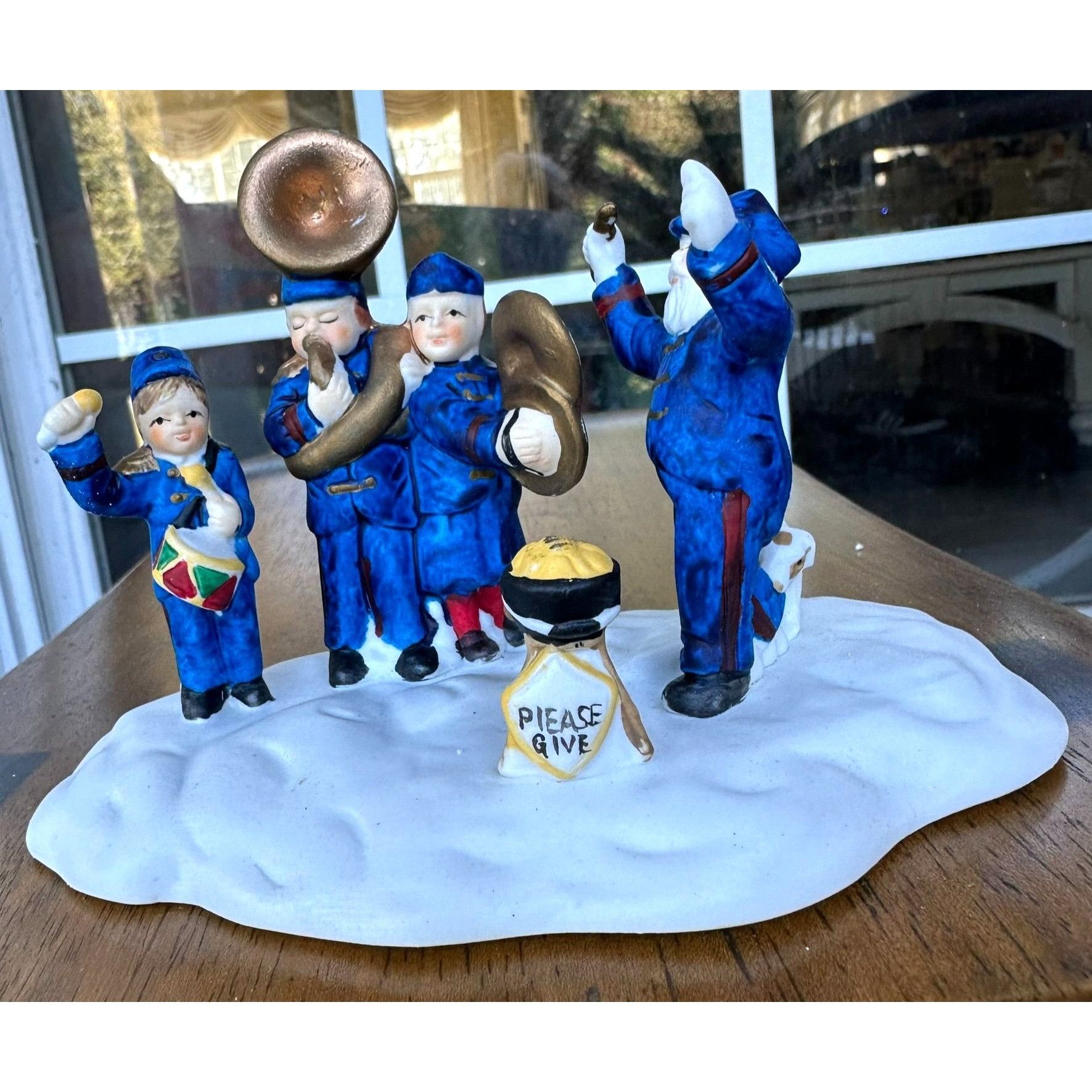 Vintage VTG Porcelain Band Conductor Puppy Figurine Please Give Chr Size ONE SIZE - 1 Thumbnail