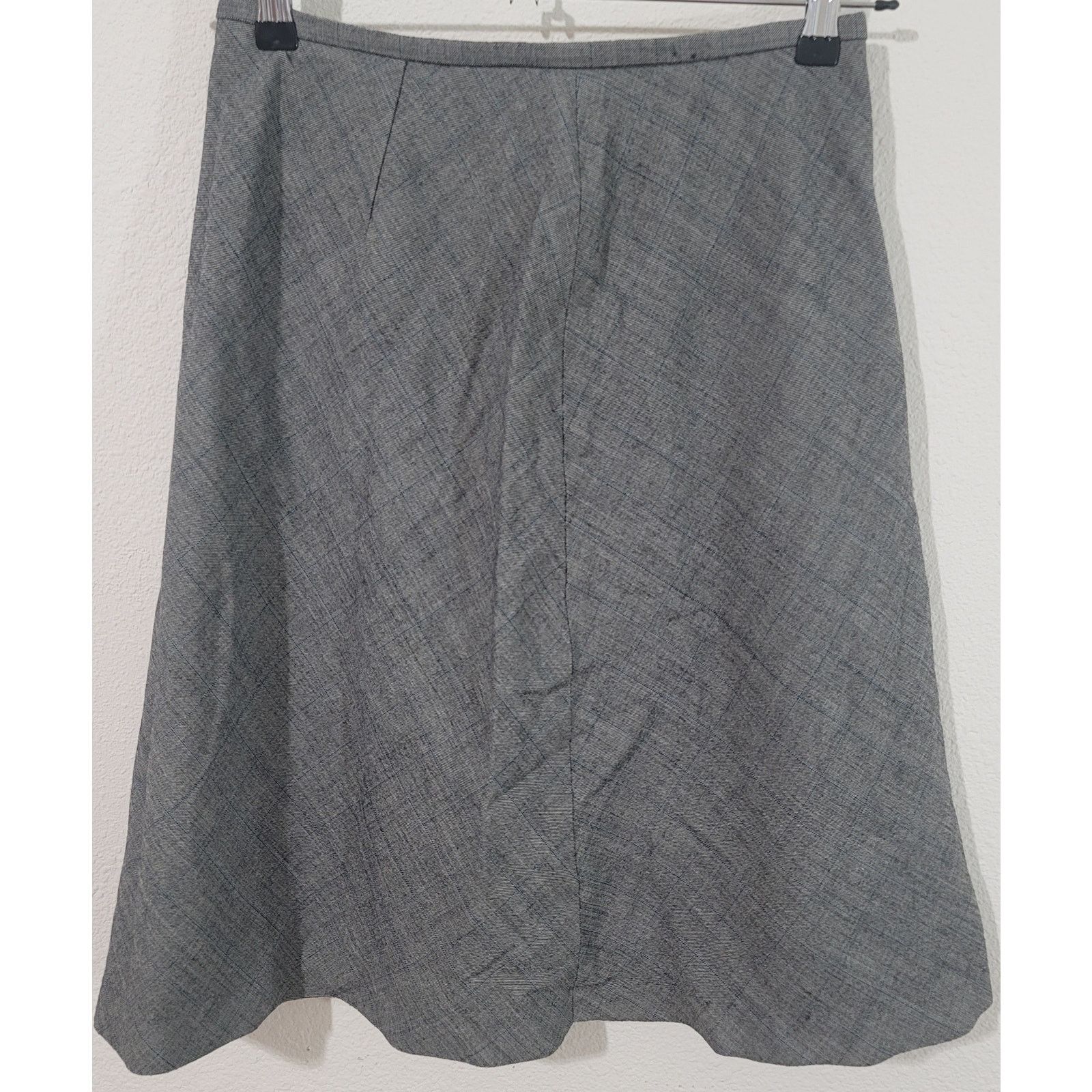 Ann Taylor Ann Taylor Gray A Line Women's Skirt 6 Wool Lined Flowy Size 28" / US 6 / IT 42 - 1 Thumbnail