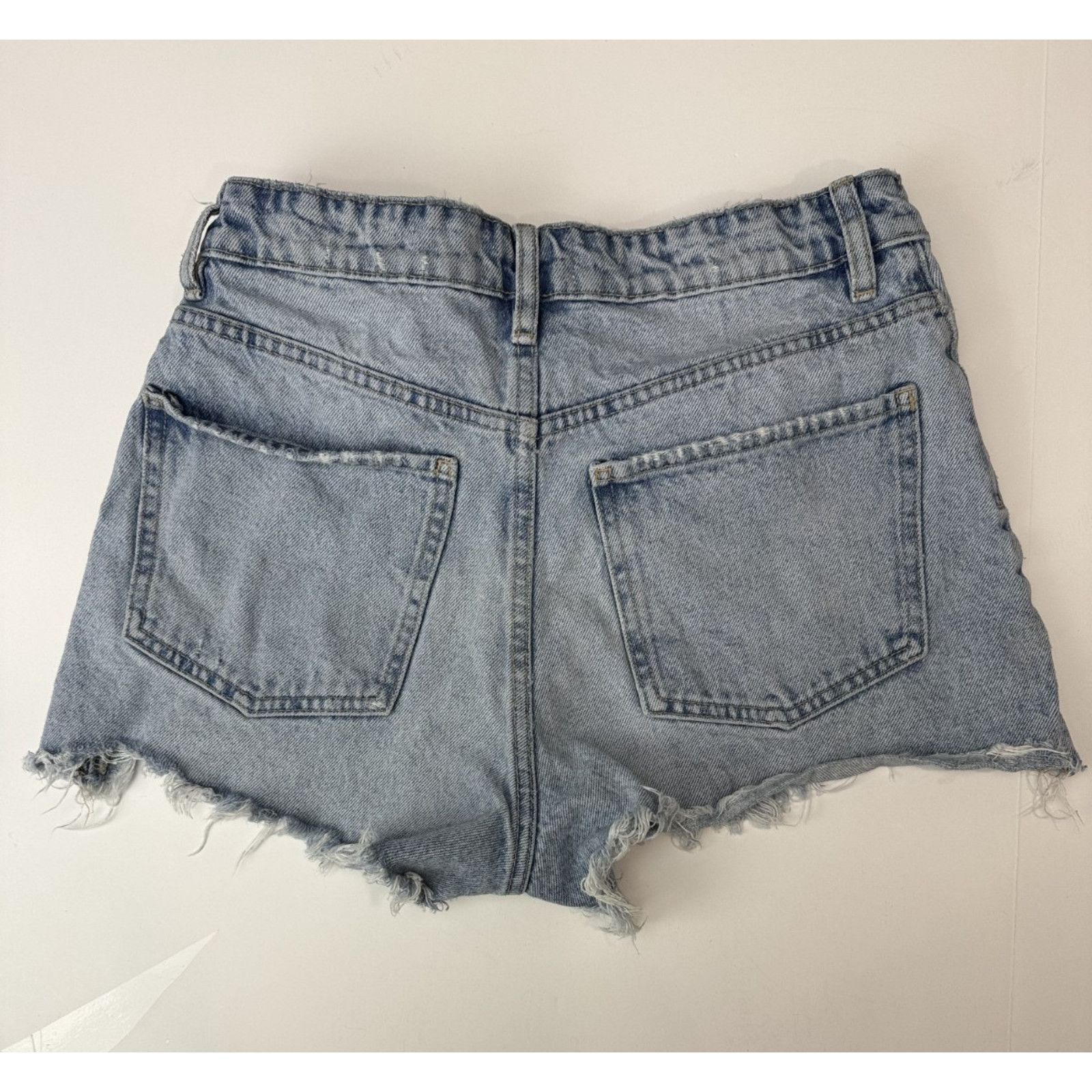 Zara Zara Cut-Off Shorts Grunge Beach High Rise Blue 3" Women's 4 Size 27" / US 4 / IT 40 - 2 Thumbnail
