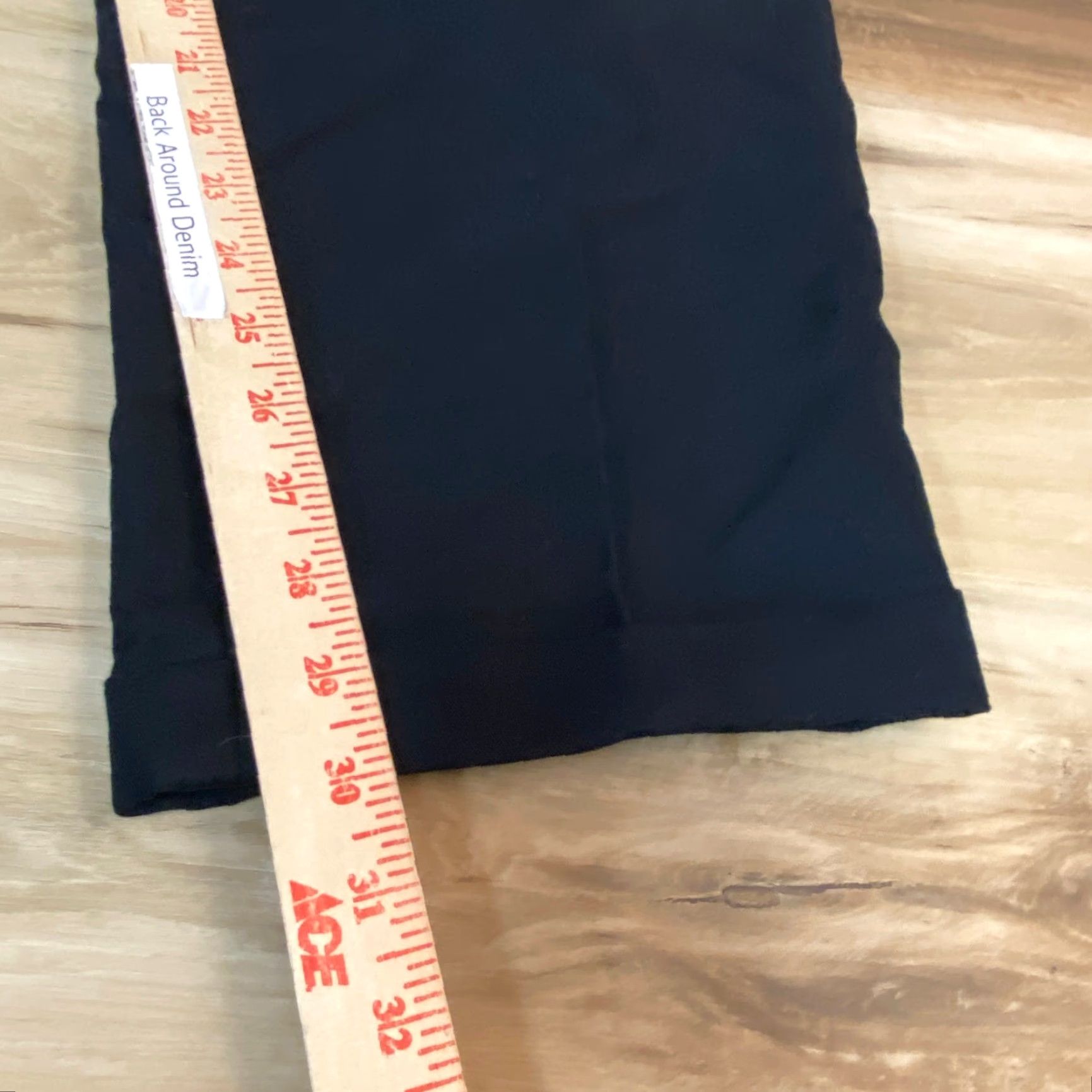 Perry Ellis Perry Ellis Mens Dress Pants Trousers Black Pleated Cuffed Rayon Blend Classic Fit 33 Inseam 30 Size US 33 - 5 Thumbnail
