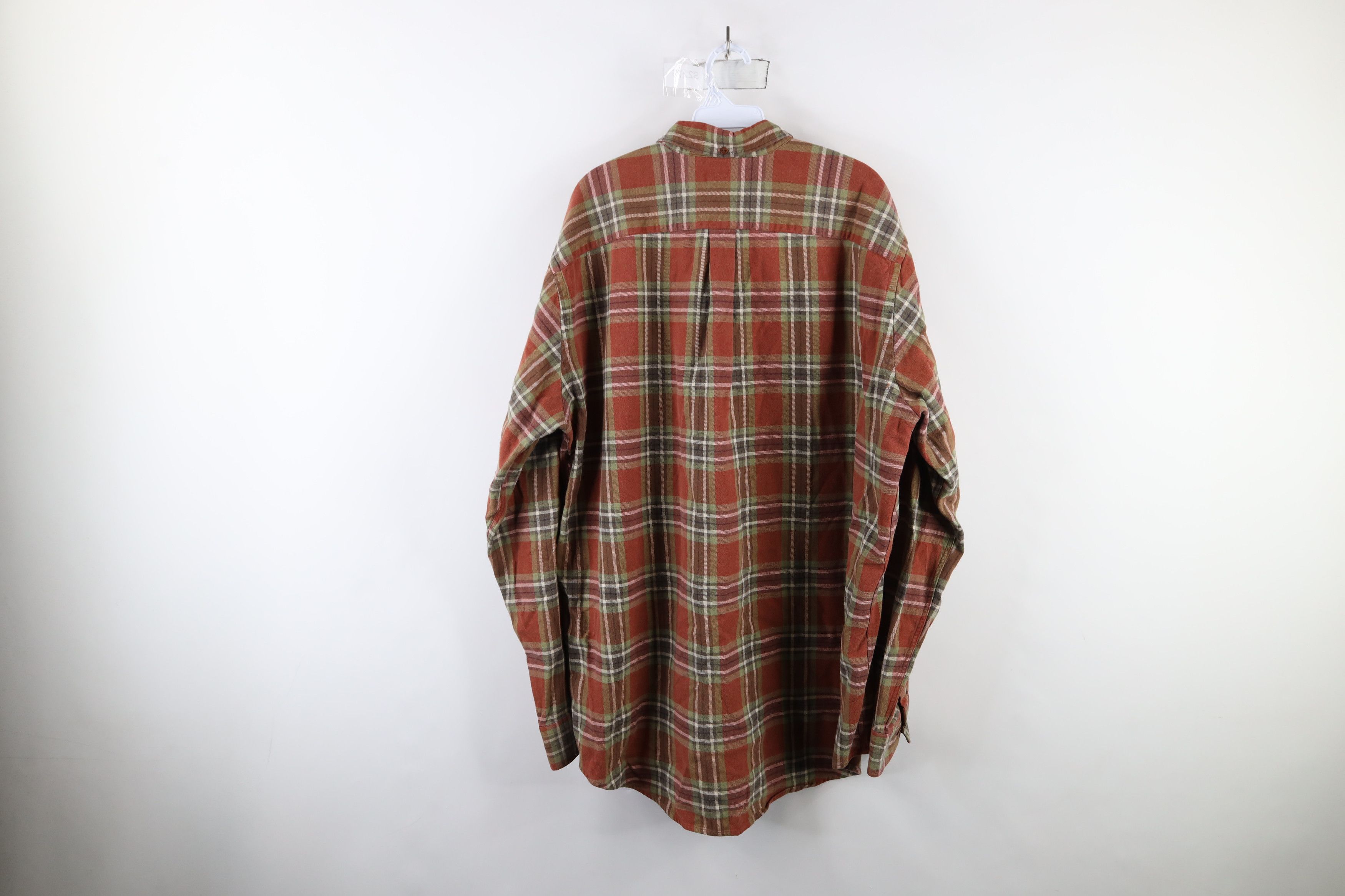 Lands' End × Vintage Vintage 90s Lands End Flannel Button Down Shirt Plaid Size US XXL / EU 58 / 5 - 12 Thumbnail