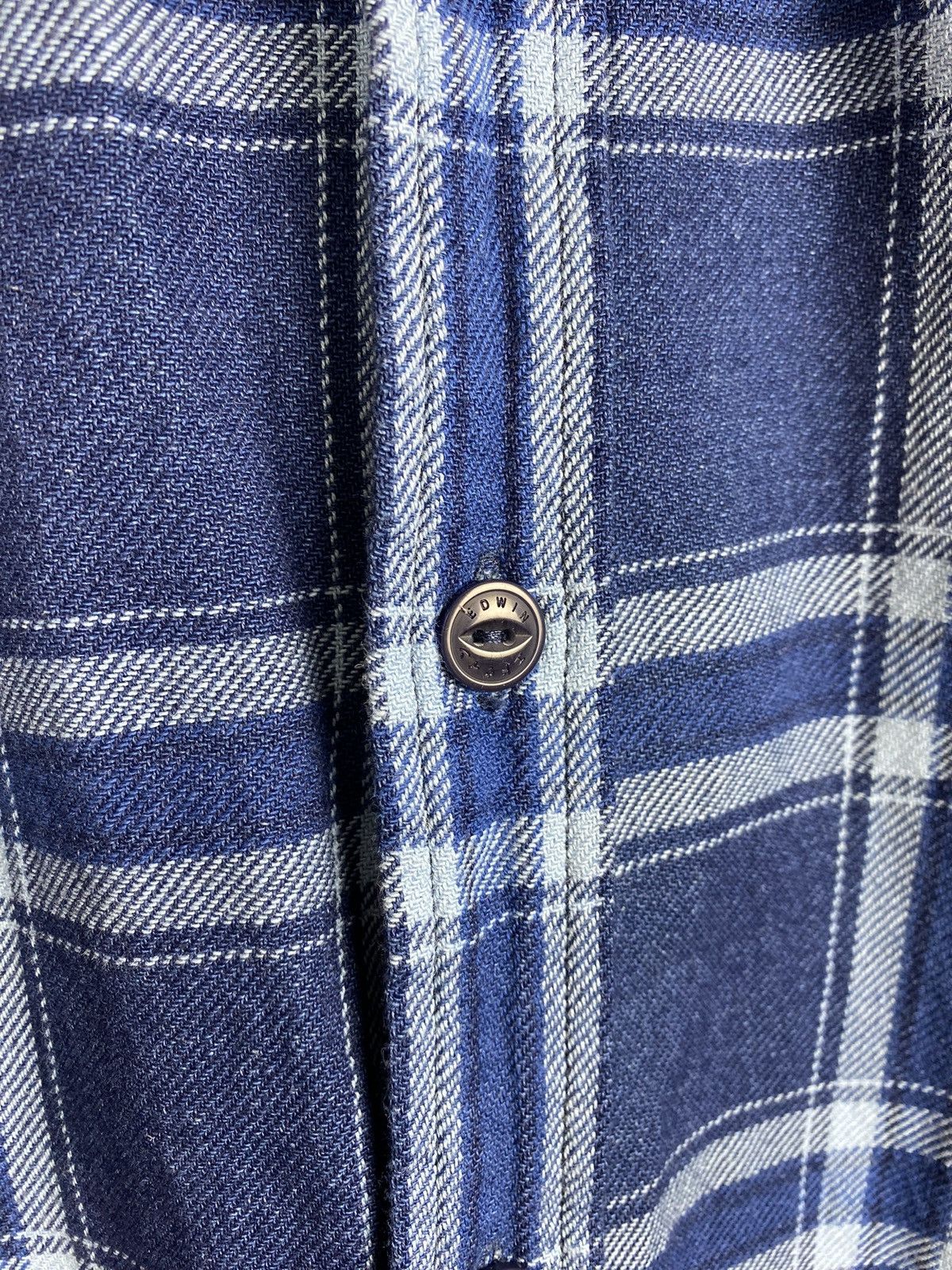 Edwin Edwin Indigo men’s long sleeve checked merge shirt size M Size US M / EU 48-50 / 2 - 9 Thumbnail