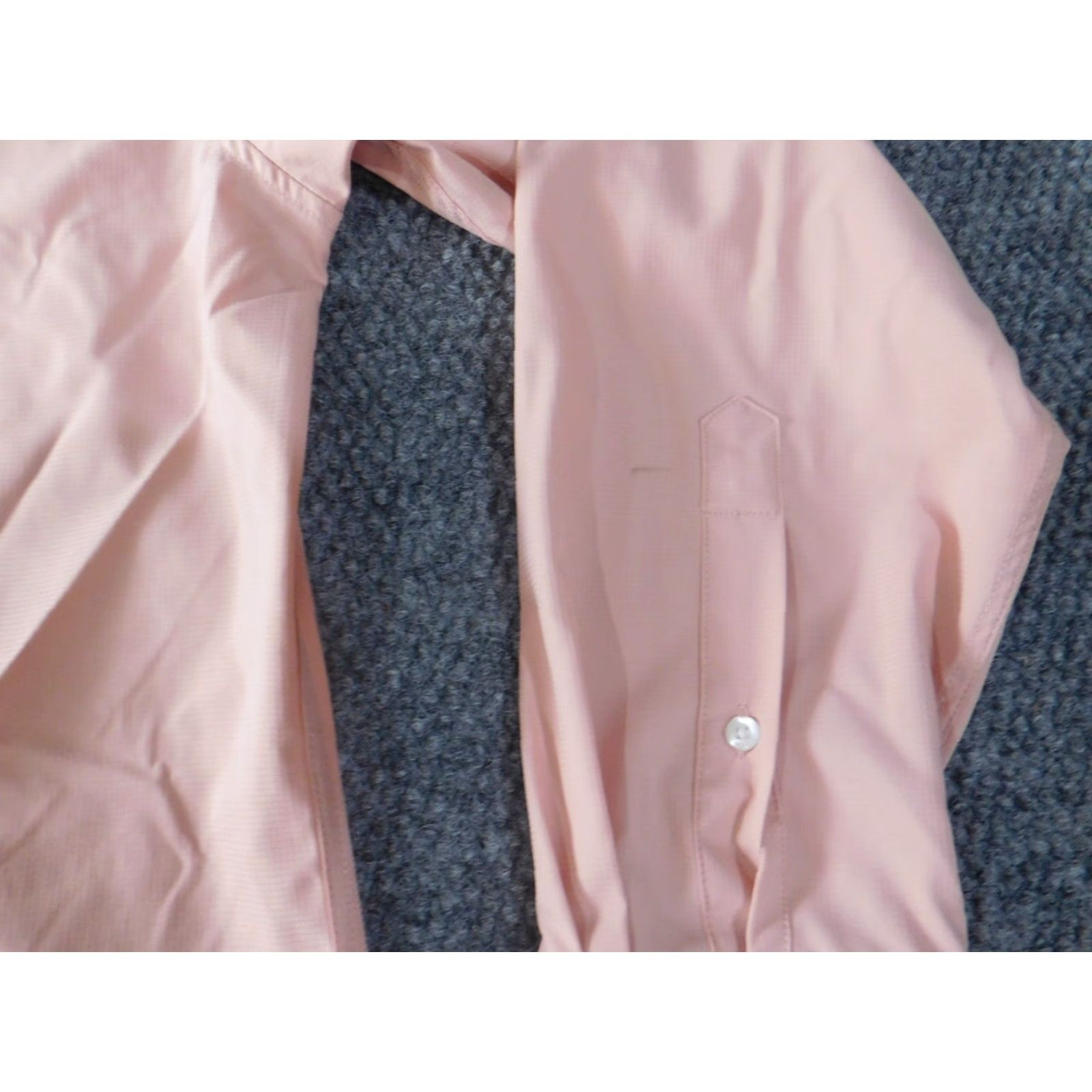 Pinko Kilburne and Finch Dress Shirt Men 17 Pink Solid Long Sleeve Button-Down Collared Regular Size 17 Mens Brooks Brothers 346 Modern Formal N/A Size 46R - 4 Thumbnail