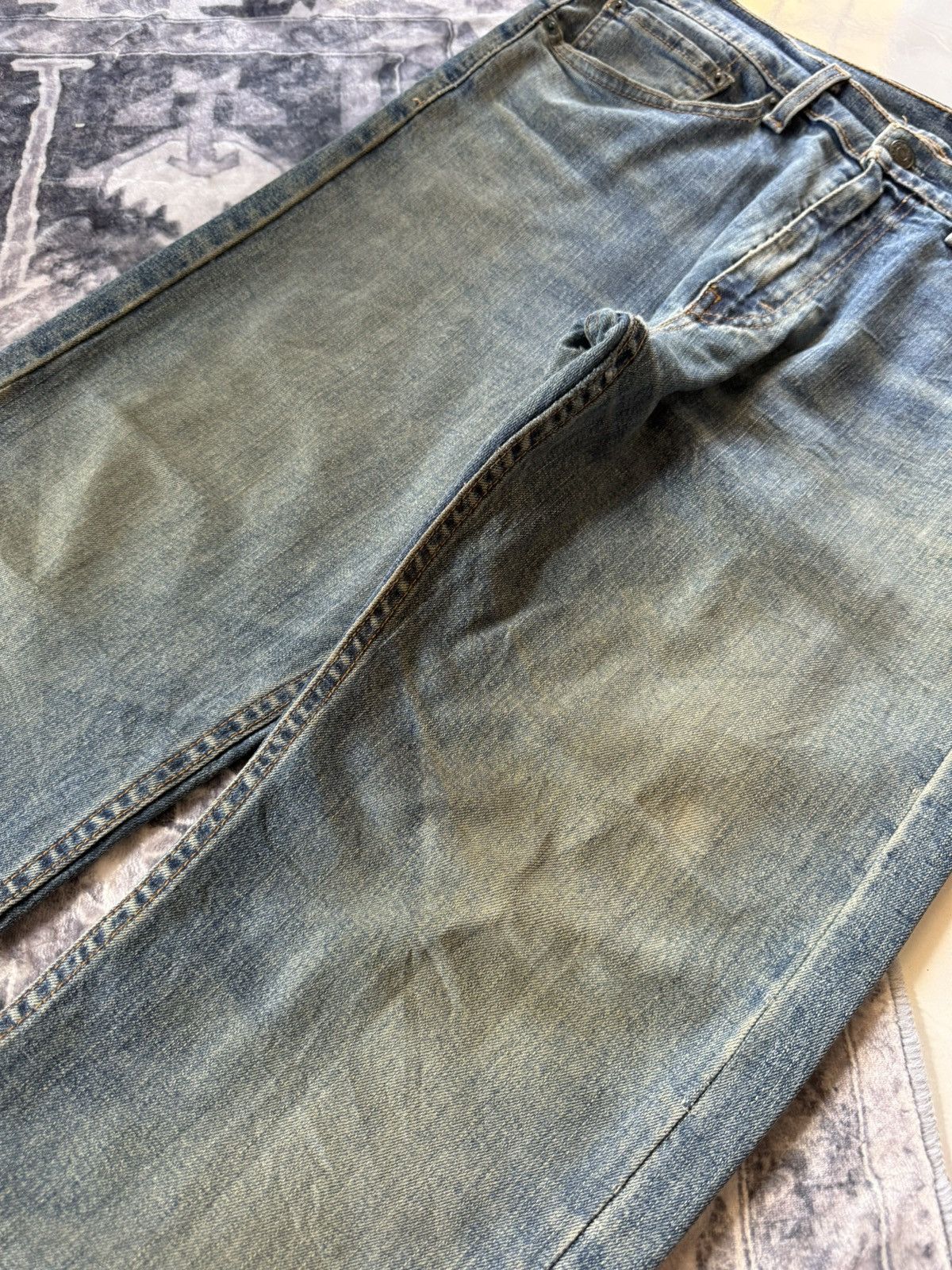 Levi's 2000s Vintage Levis 505 Dusty Muddy Wash Jeans Size US 32 / EU 48 - 5 Thumbnail