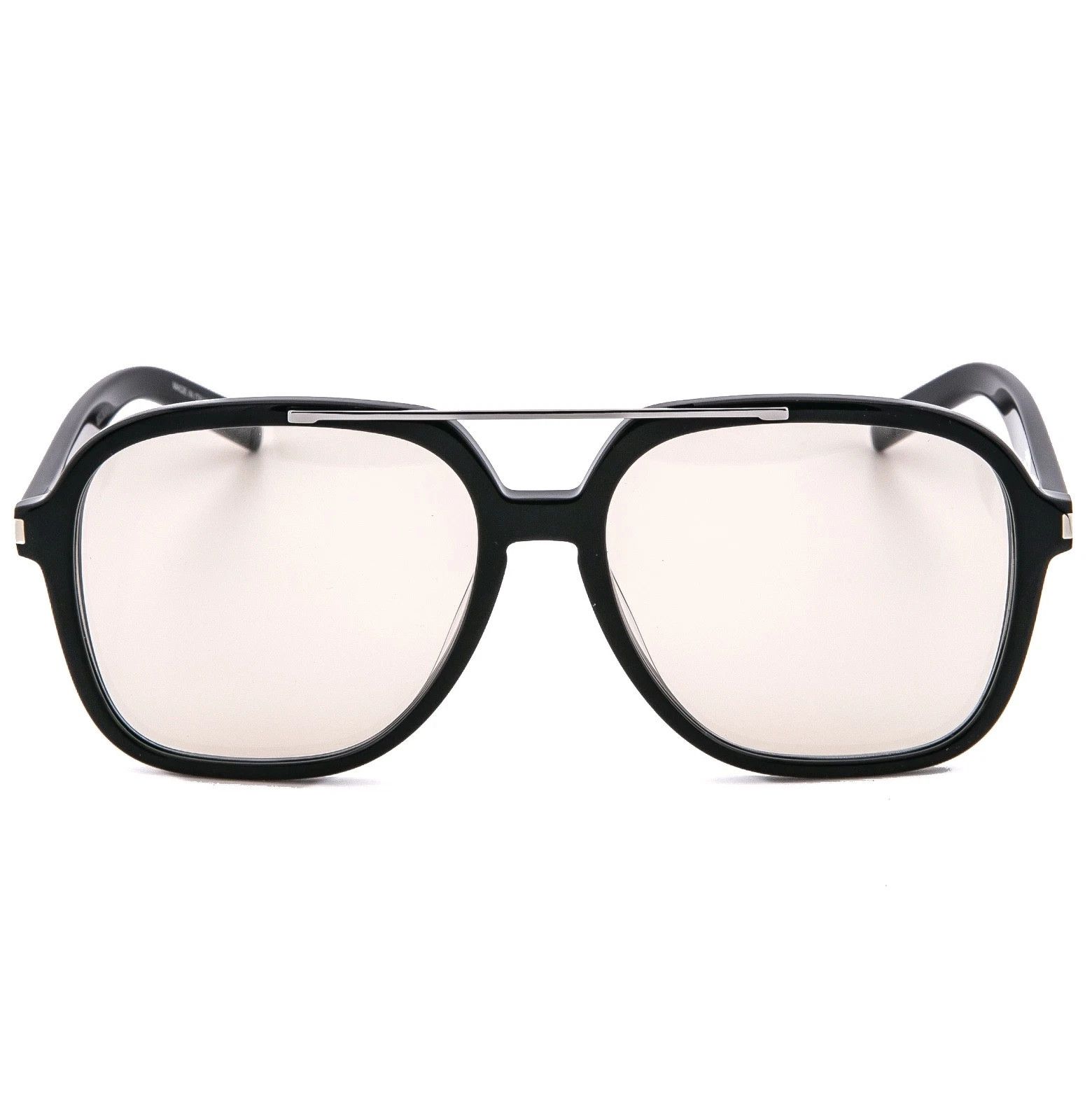 Saint Laurent Paris SAINT LAURENT SL 545 SL545 Black Aviator Sunglasses 001 Size ONE SIZE - 5 Thumbnail