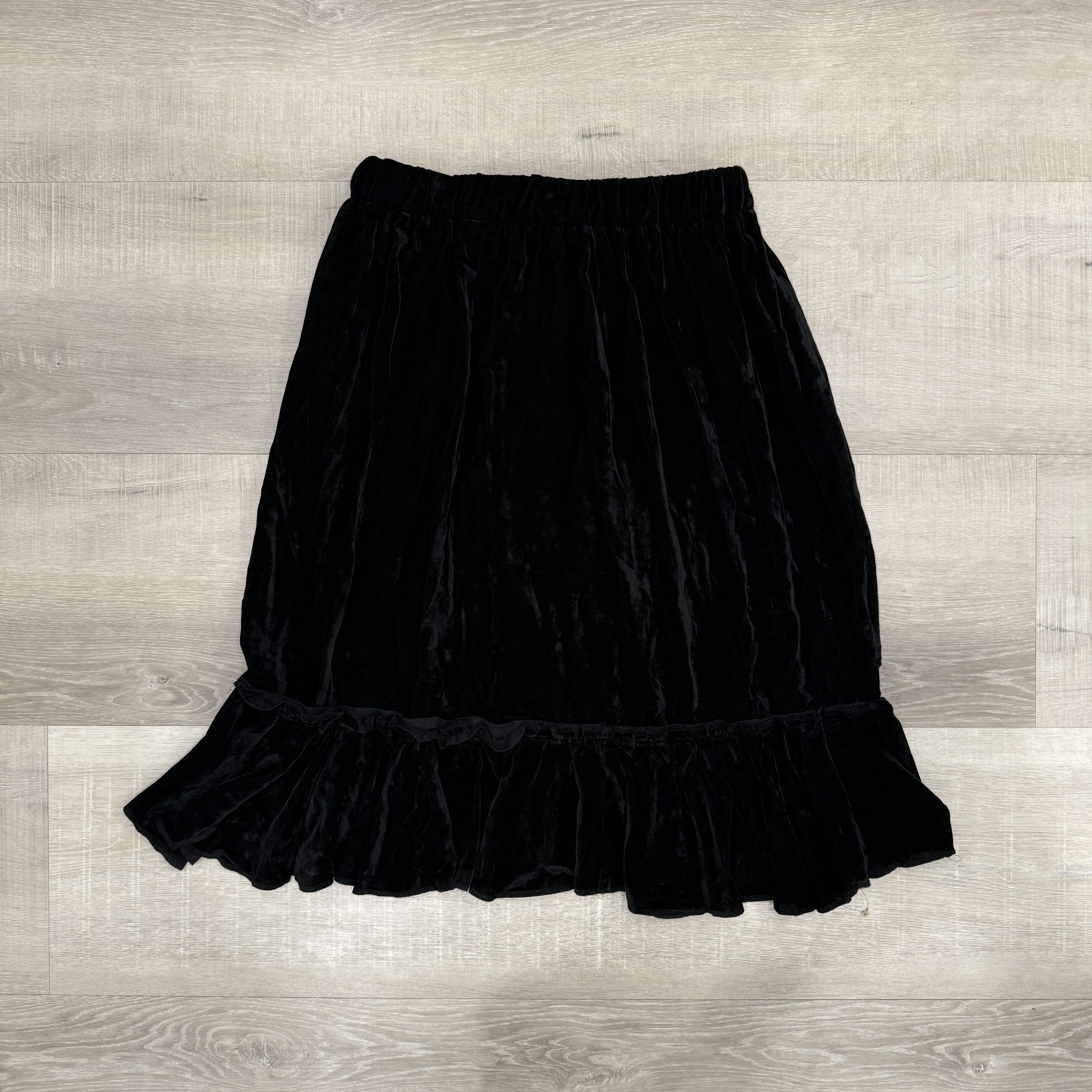 Comme des Garcons Black Velvet Skirt