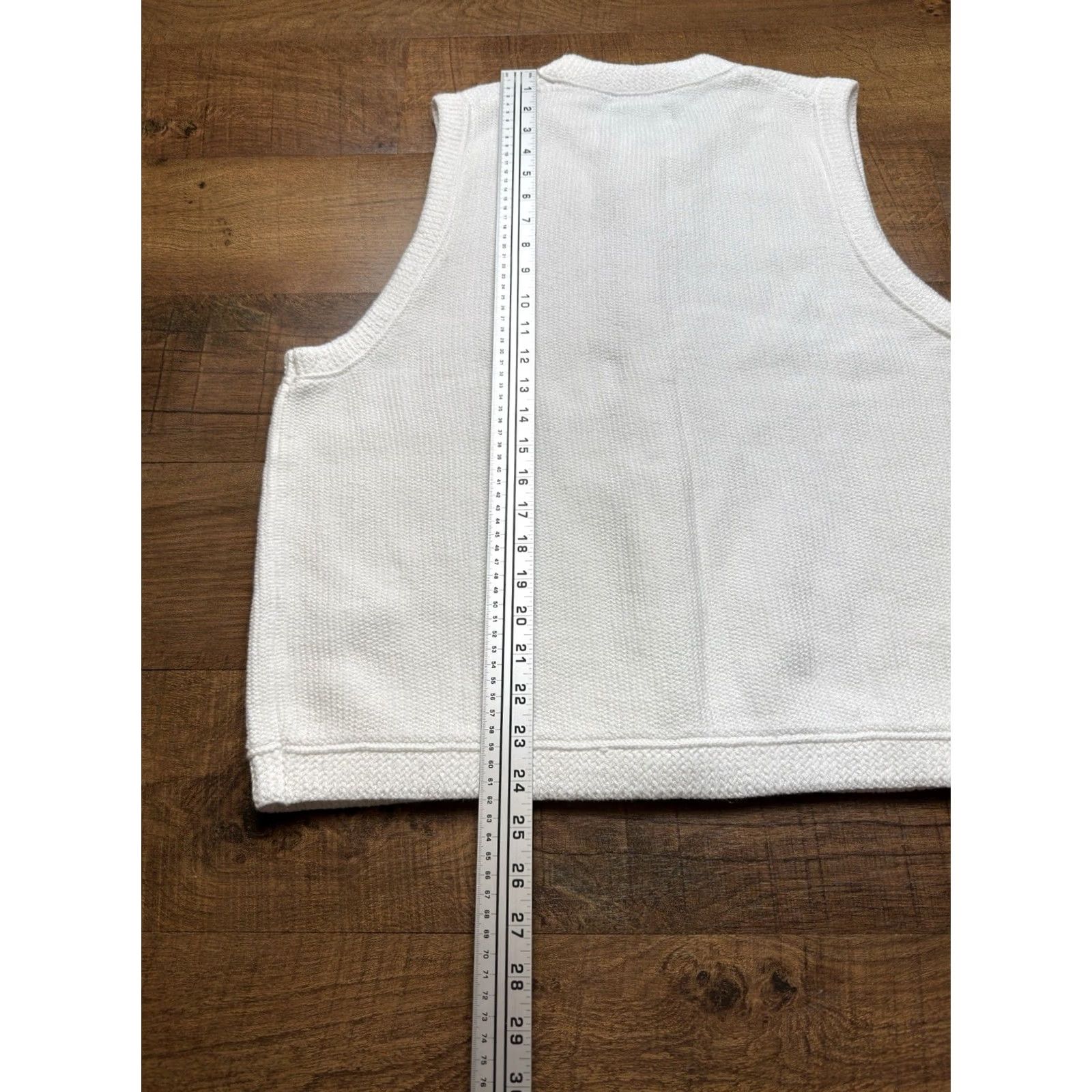 J.Crew NWT J. Crew Cropped button-up sweater shell Women’s Classic White Size 2X Vest Cardigan Sleeveless Crew Neck 100% Cotton Button Size XXL / US 16-18 / IT 52-54 - 8 Thumbnail
