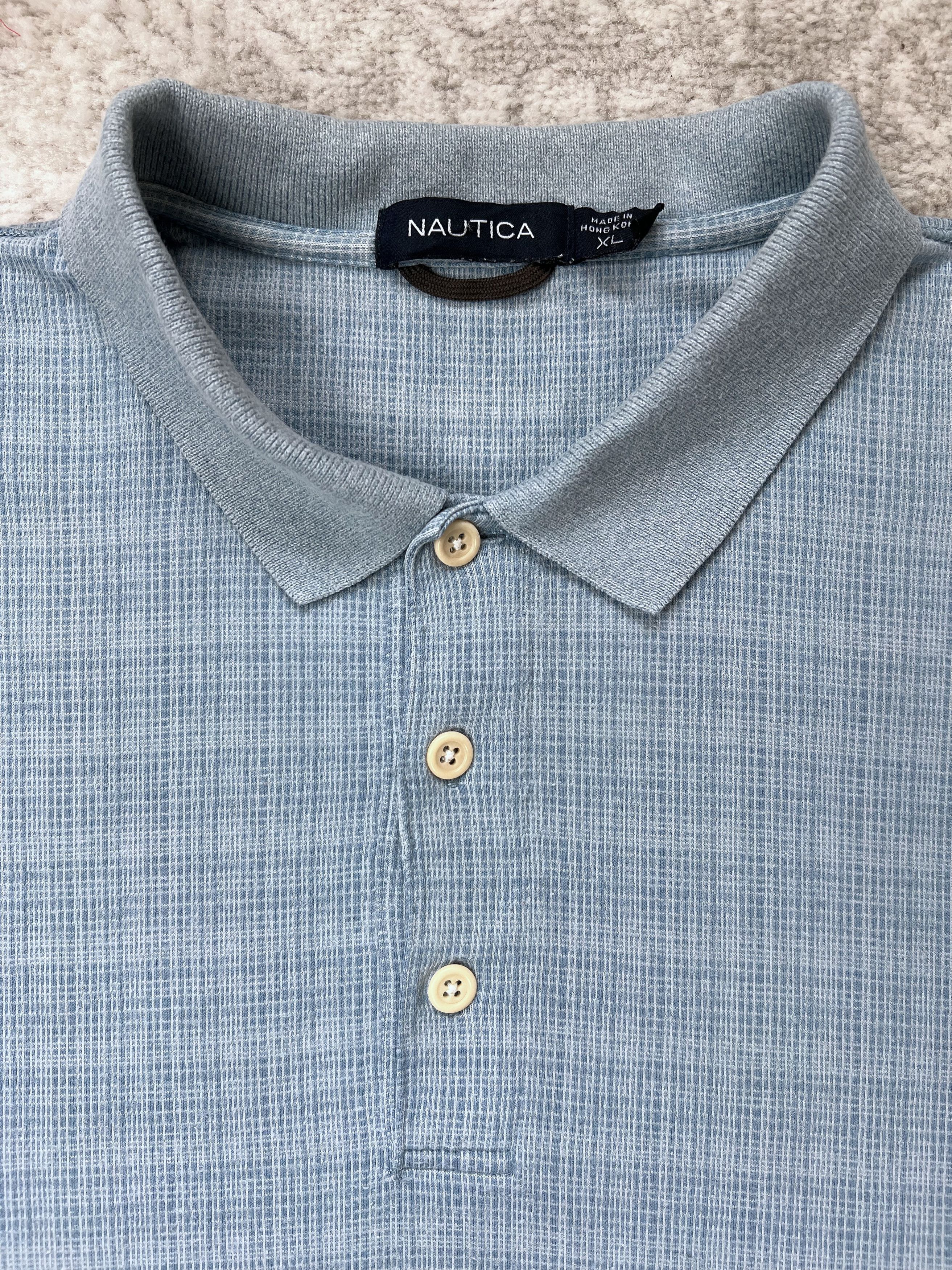 Nautica Vintage Nautica Long Sleeve Polo Shirt Made in Hong Kong XL Size US XL / EU 56 / 4 - 2 Thumbnail