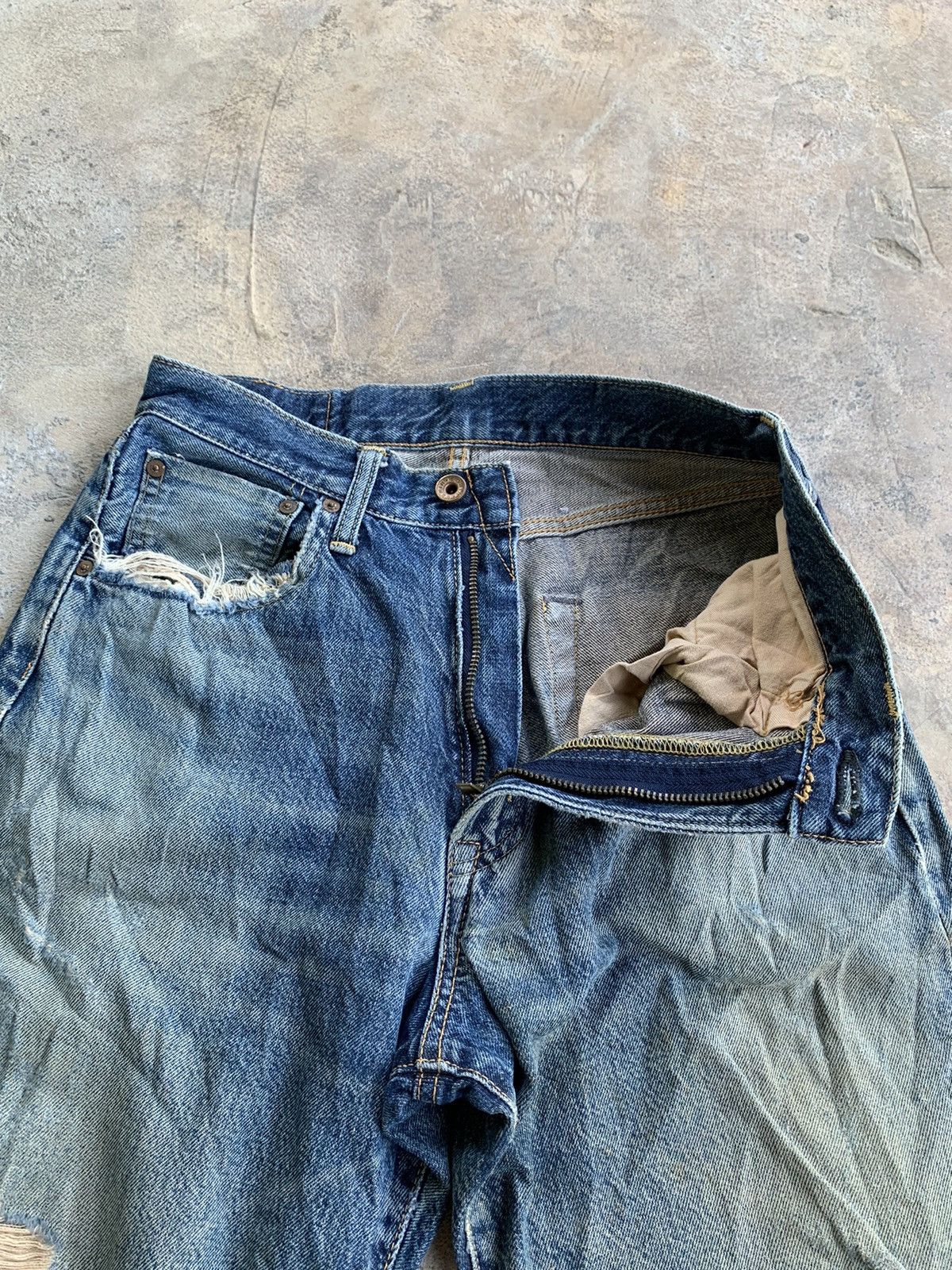 Edwin × If Six Was Nine Vintage Distressed Edwin 505 Redline Selvedge Denim Size US 27 - 18 Thumbnail