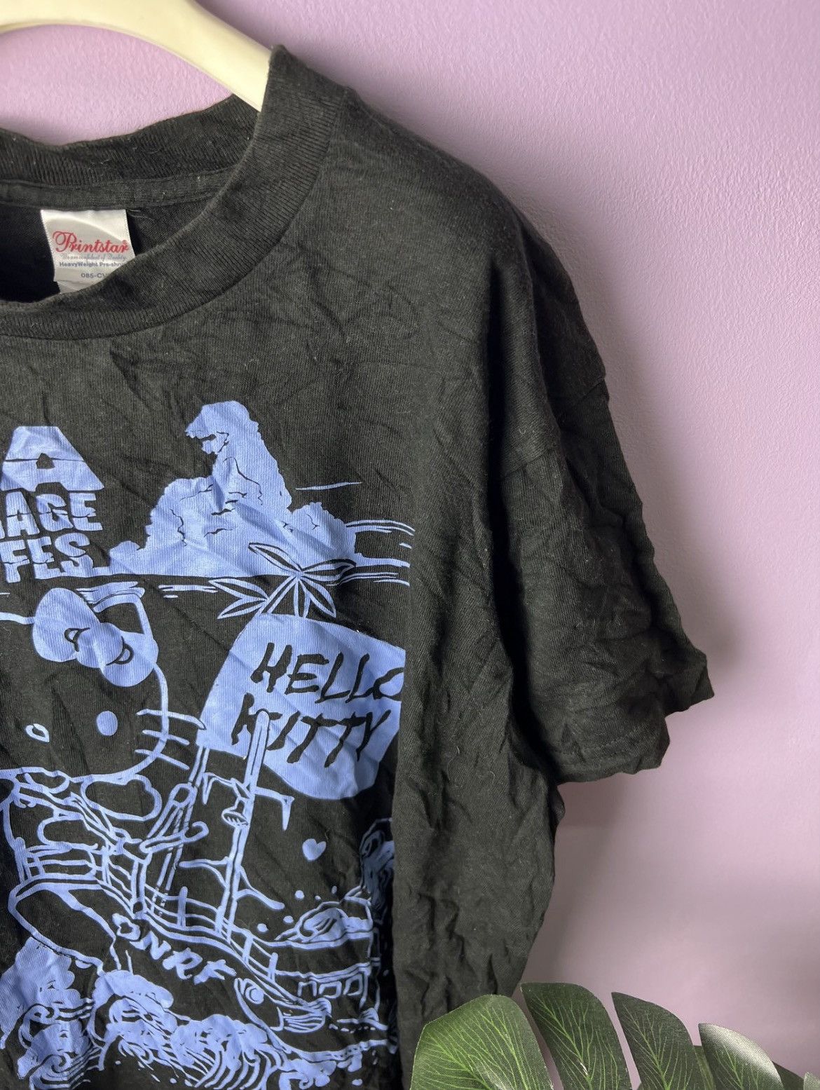 Cartoon Network 🔥Hello Kitty Oga Namahage Rock Fest Tees Size US M / EU 48-50 / 2 - 6 Thumbnail
