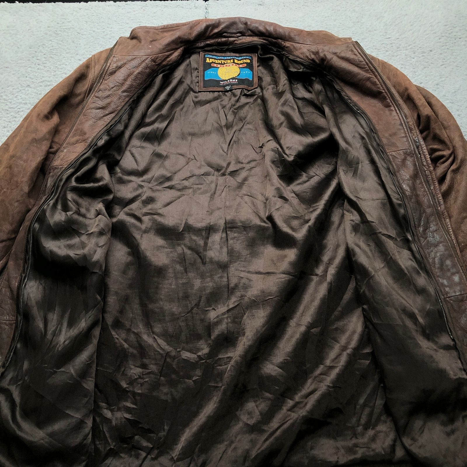 Wilsons Leather Vintage Wilsons Leather Adventure Bound Leather Coat Mens M Size US M / EU 48-50 / 2 - 14 Thumbnail