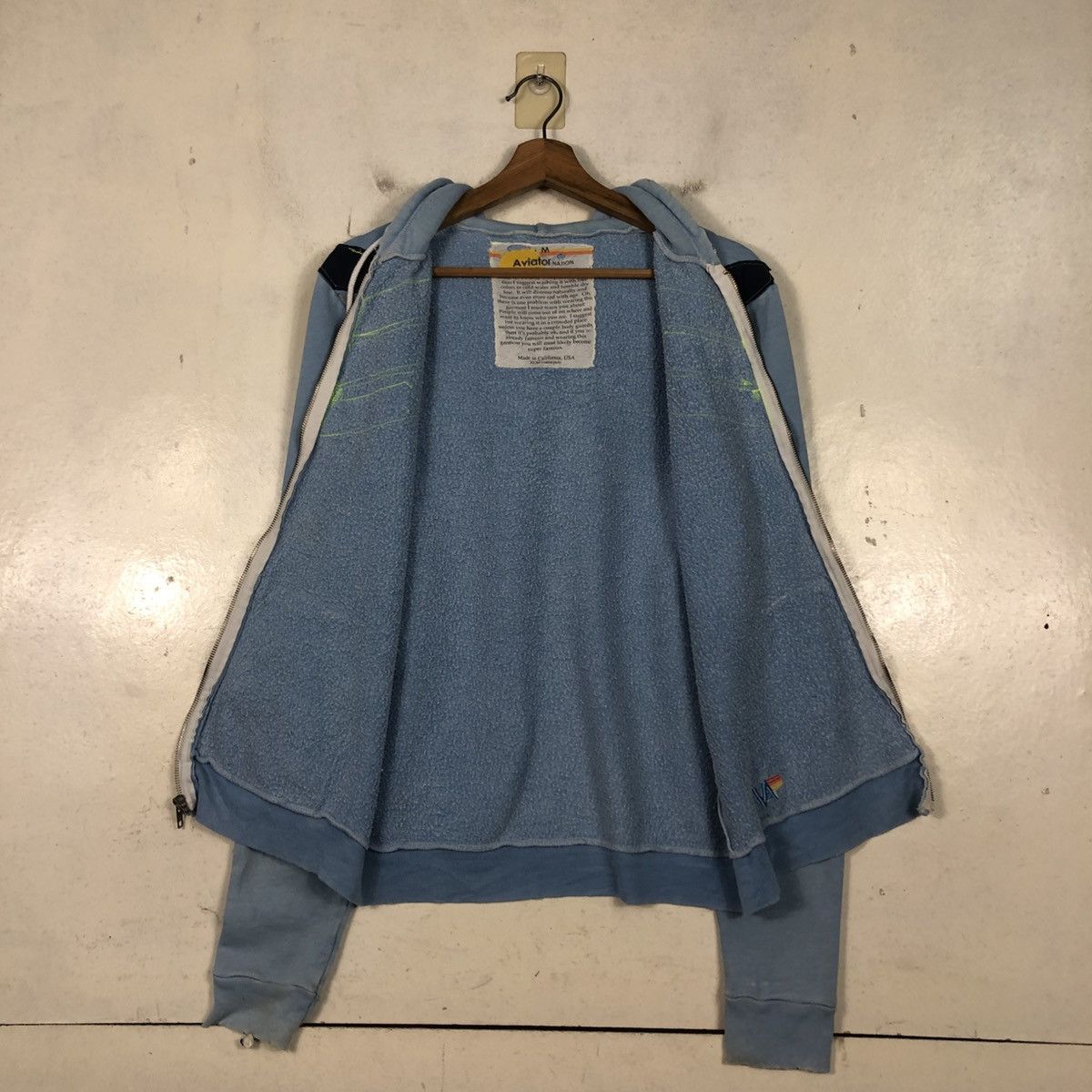 Vintage 📌Vintage Zipper Hoodie Aviator Nation Military Big Logo Size US M / EU 48-50 / 2 - 15 Thumbnail