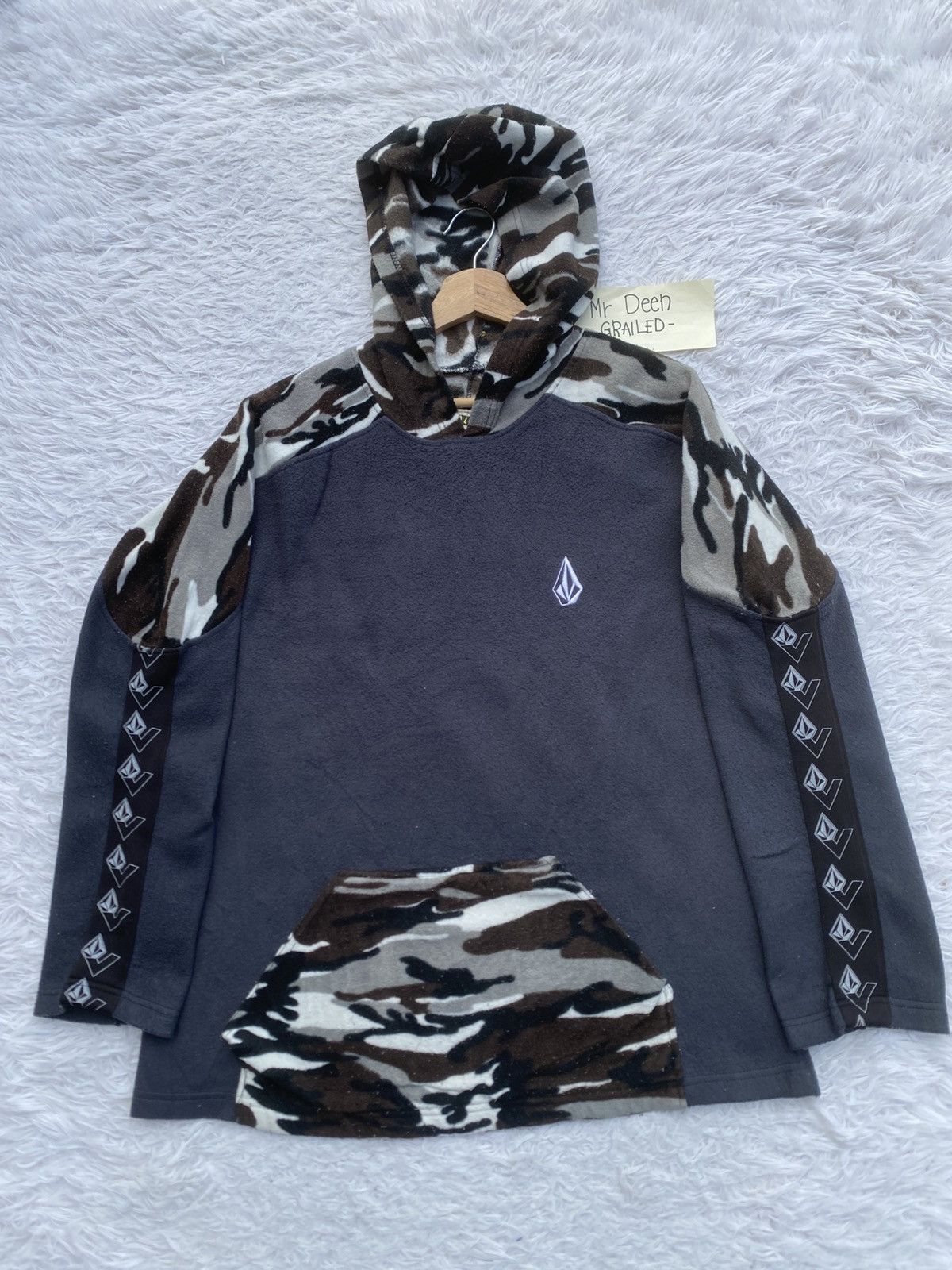 Volcom Rare Volcom Fleece Grey Hoodie Size US L / EU 52-54 / 3 - 3 Thumbnail