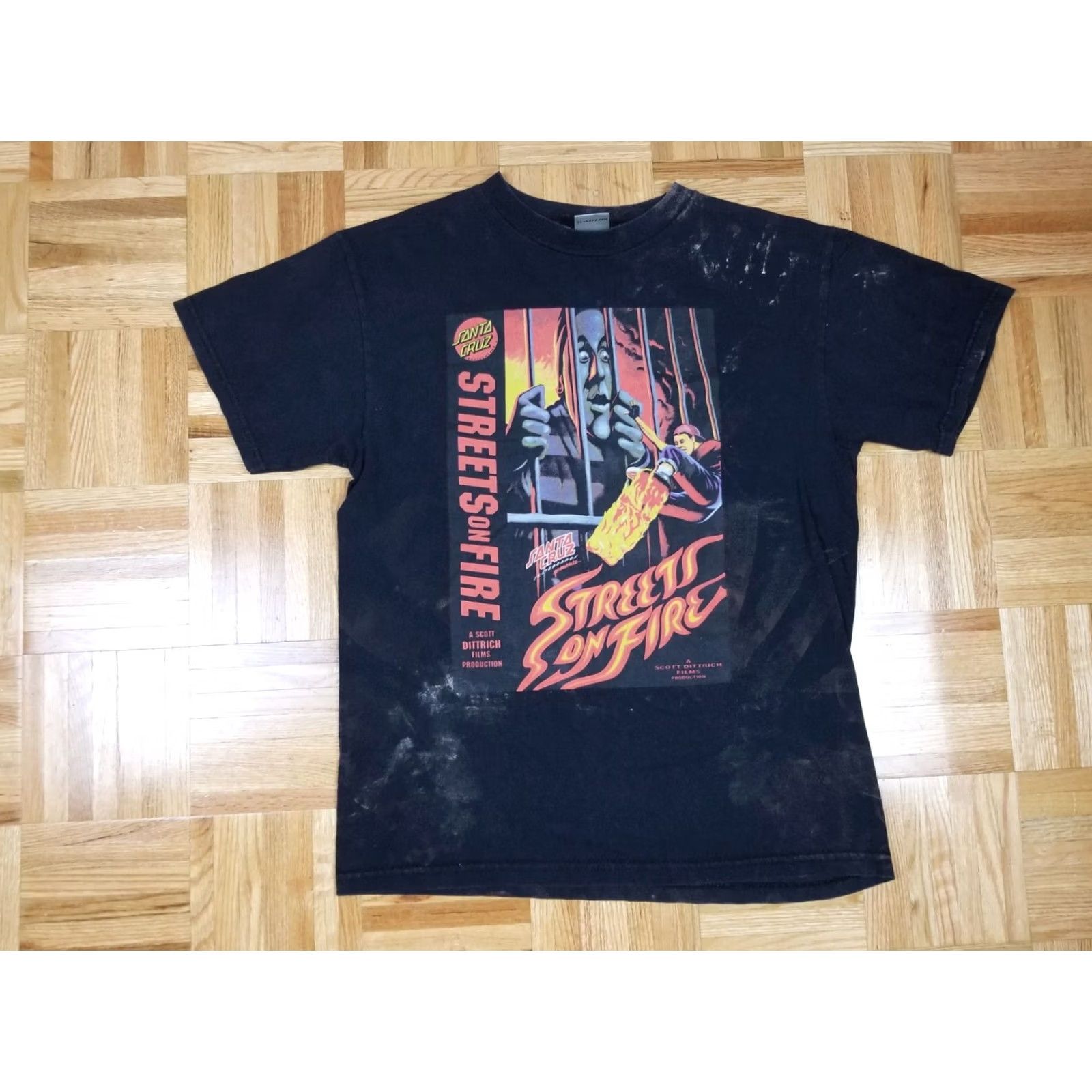 Vintage VINTAGE 90' SANTA CRUZ BLACK T-SHIRT MEN'S MEDIUM Size US M / EU 48-50 / 2 - 2 Thumbnail
