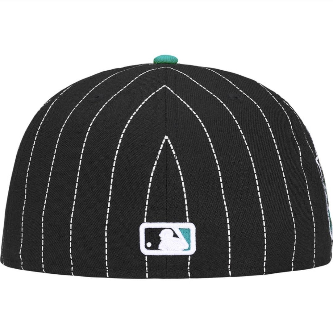 New Era × Supreme MLB Box Logo Fitted Hat - Black - Florida Marlins 7 1/2 Size ONE SIZE - 5 Thumbnail