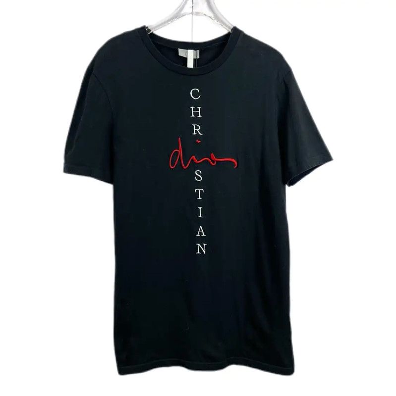 Dior Summer Black Cotton Short Sleeve T-Shirt 0089