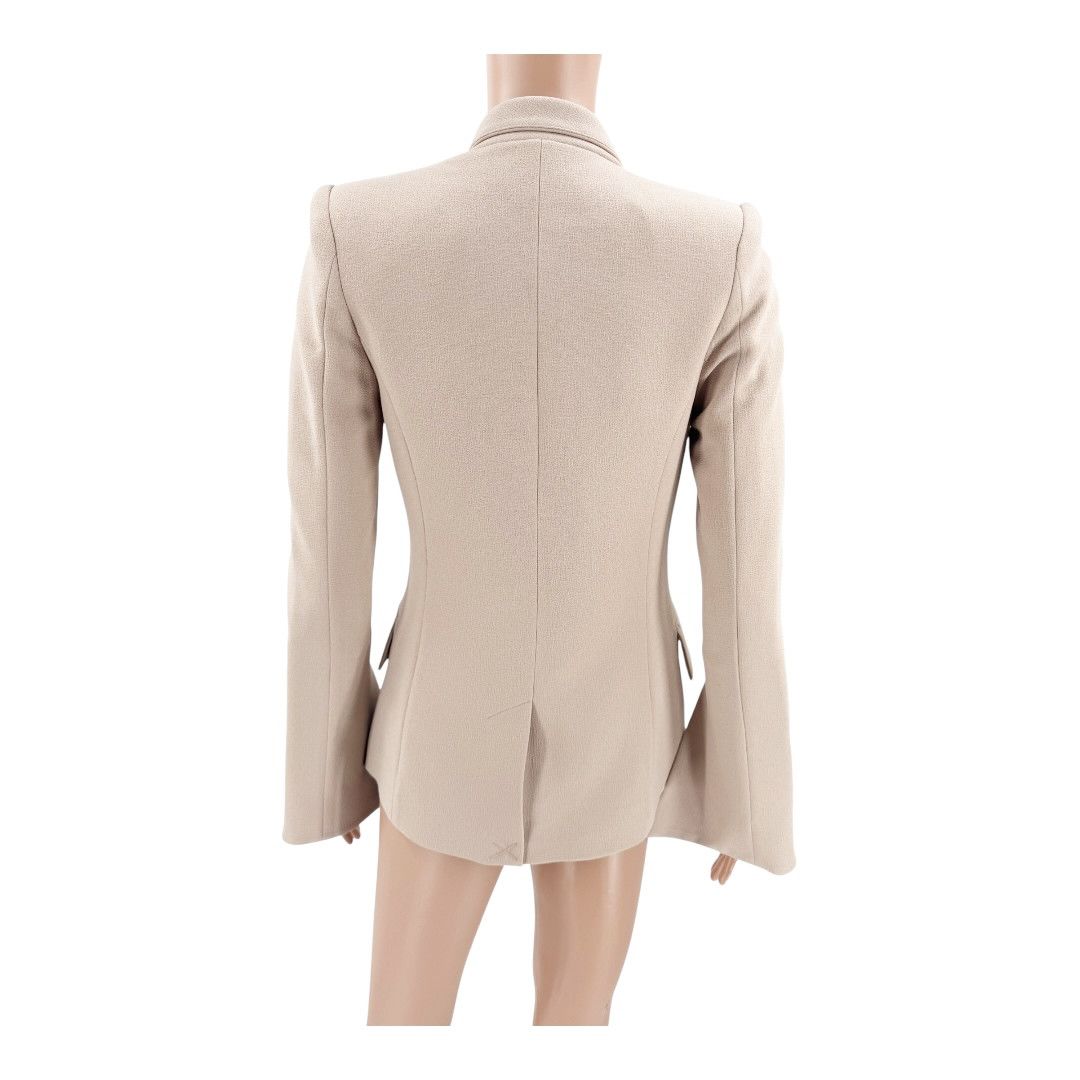 Other Rebecca Vallance Beige Blazer Gold Buttons Cutout Sleeves Size XS / US 0-2 / IT 36-38 - 5 Thumbnail