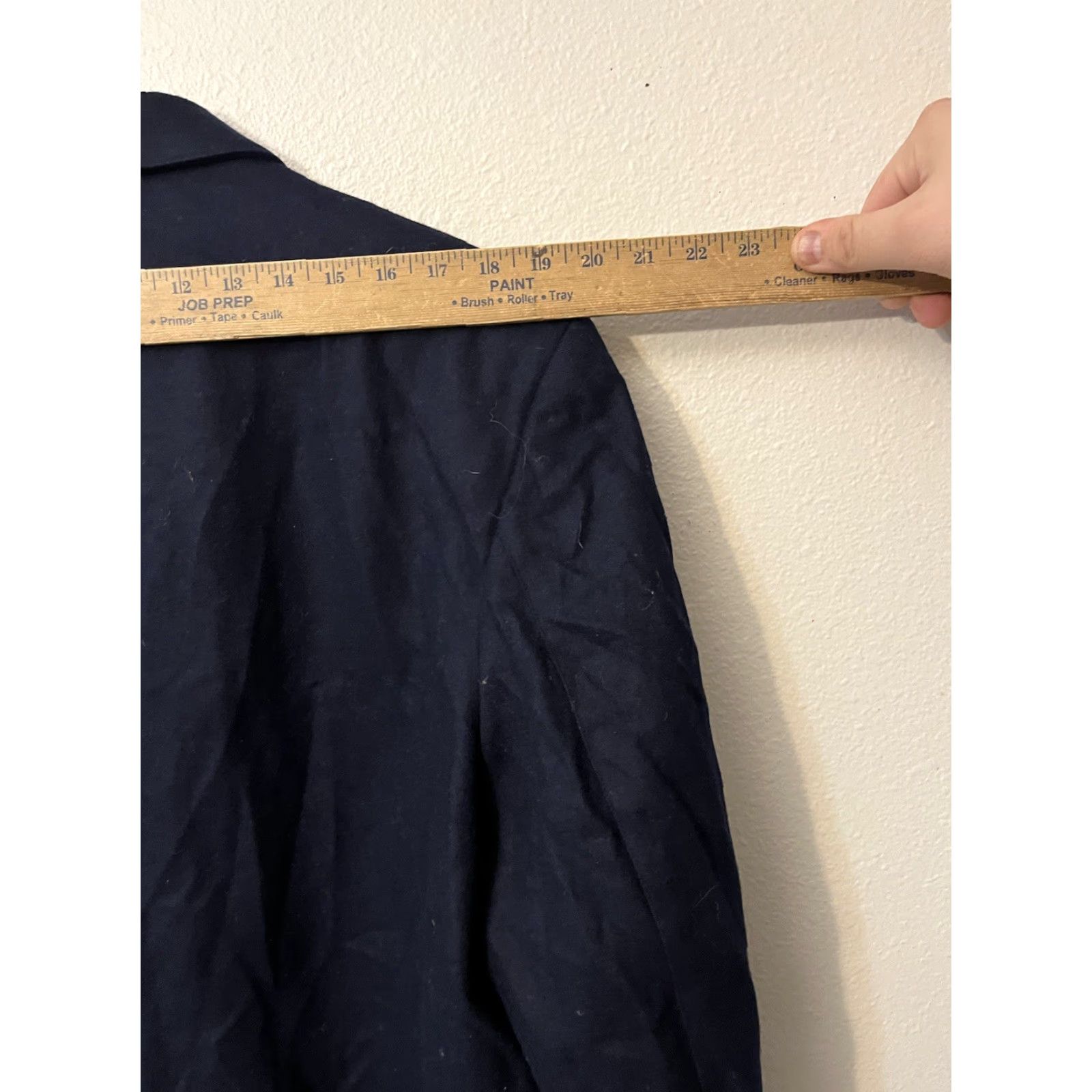 BUGATCHI BUGATCHI Men’s Navy Blue Double Breasted Wool Blend Blazer Sport Coat Med Jacket Size 40R - 6 Thumbnail