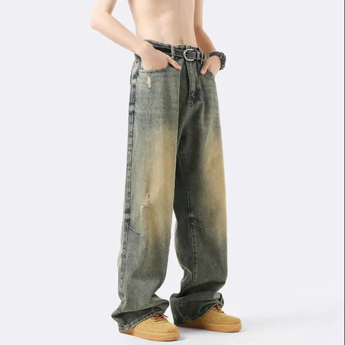 Japanese Brand × Jean Retro loose casual high street jeans Size US 32 / EU 48 - 4 Thumbnail