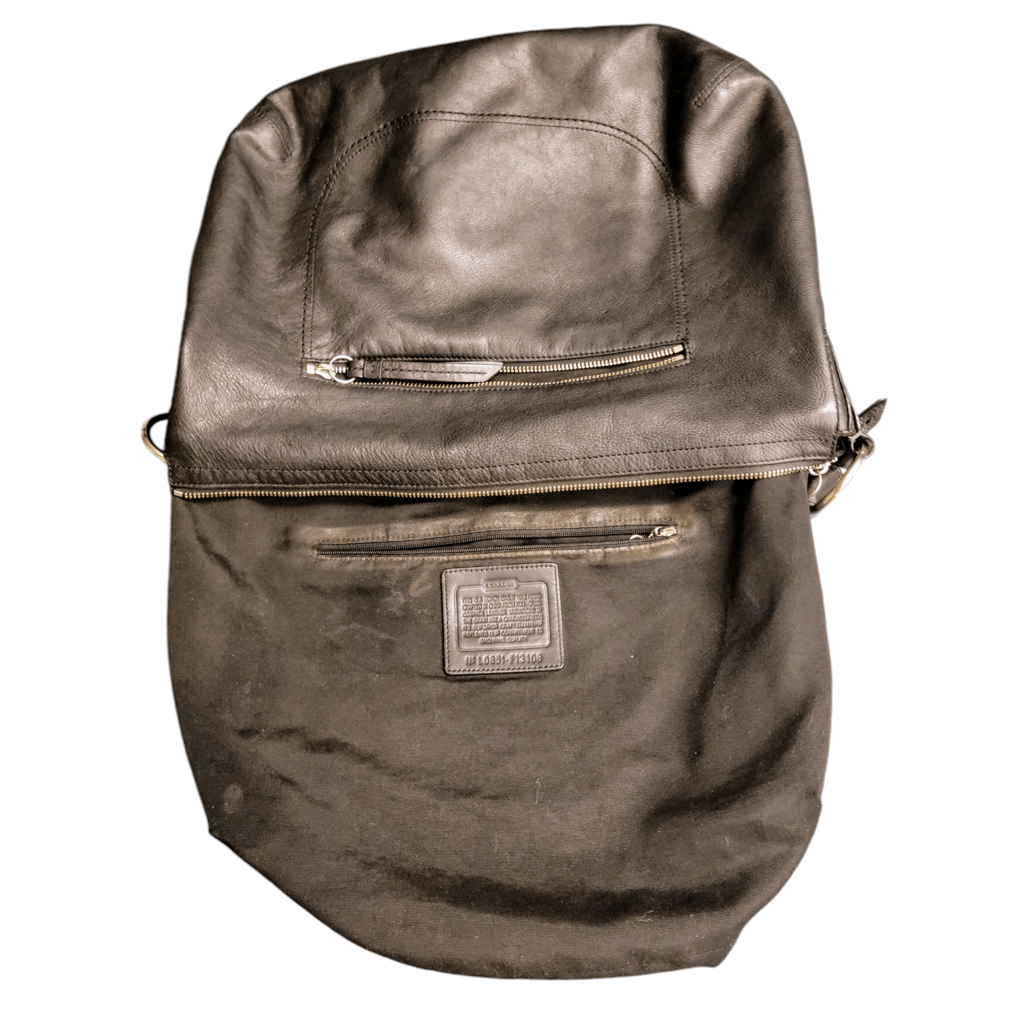 Coach Coach Black Leather Large Hobo Silver Buckle Shoulder Bag Size ONE SIZE - 11 Thumbnail