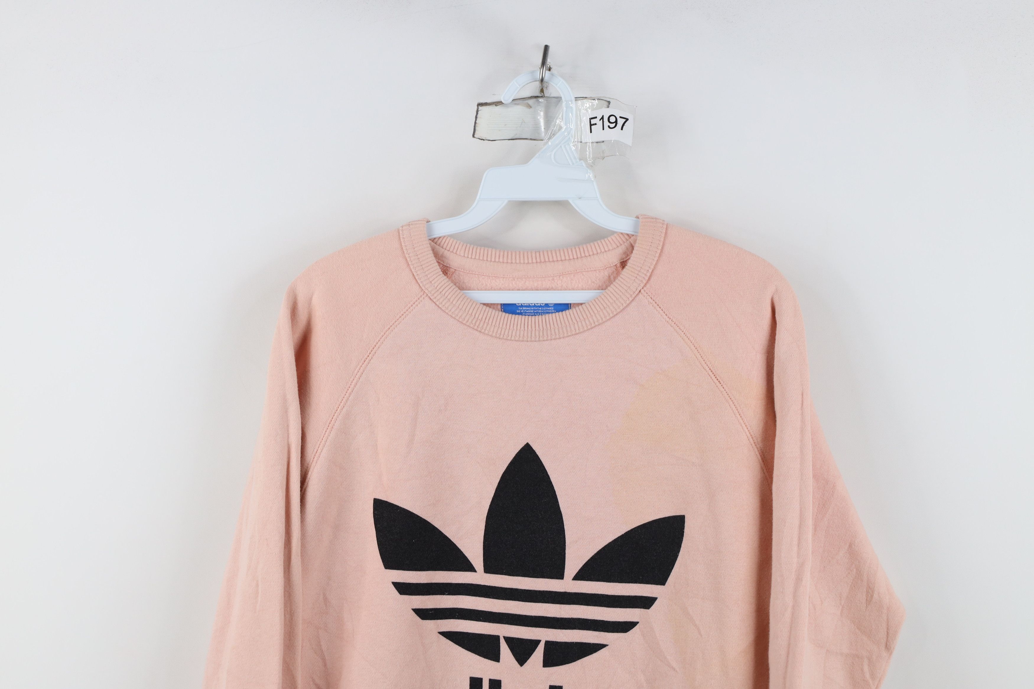 Adidas Y2K Adidas Spell Out Big Logo Crewneck Sweatshirt Pink Size S / US 4 / IT 40 - 2 Thumbnail