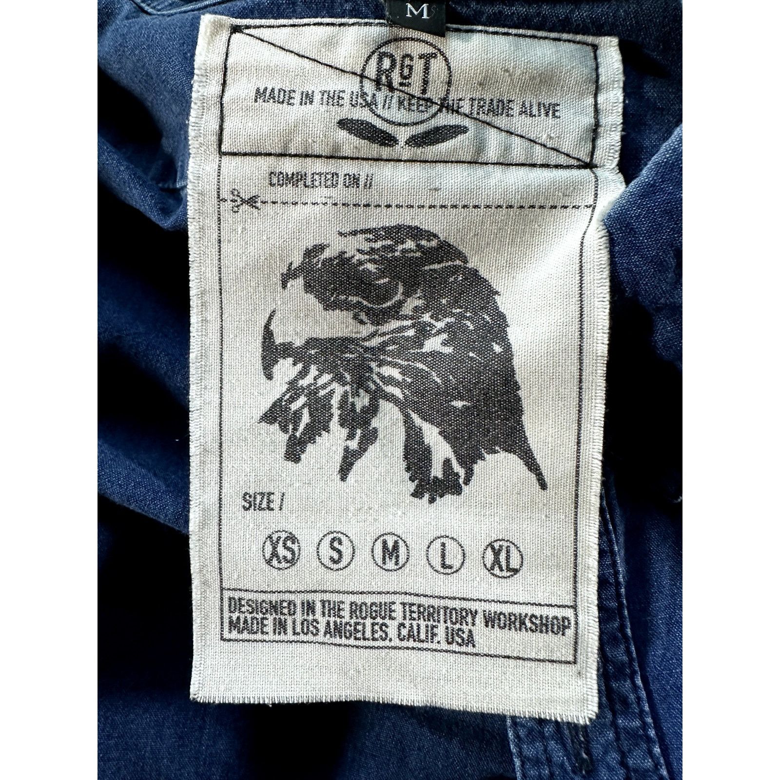 Rogue Territory Rogue Territory RGT Work Shirt Selvedge Canvas Blue Men's Size US M / EU 48-50 / 2 - 6 Thumbnail