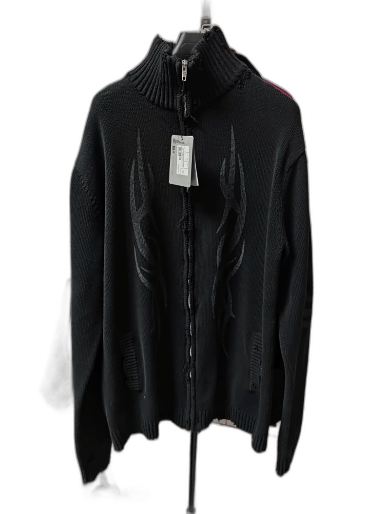 Balenciaga Y2K Dragon Zip Knit Sweater