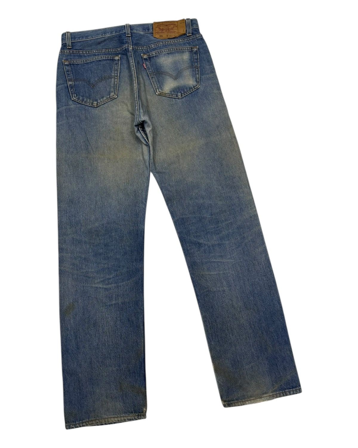 JNCO × Levi's 🔥VTG LEVIS 501 MADE IN USA FADED DISTRESSED DENIM JEANS Size US 34 / EU 50 - 4 Thumbnail