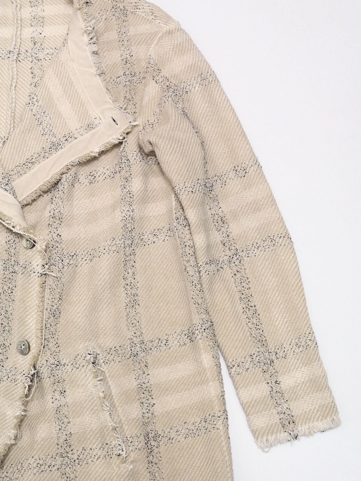Transit Transit Par Such Cotton Plaid Check Beige Coat Size M / US 6-8 / IT 42-44 - 4 Thumbnail