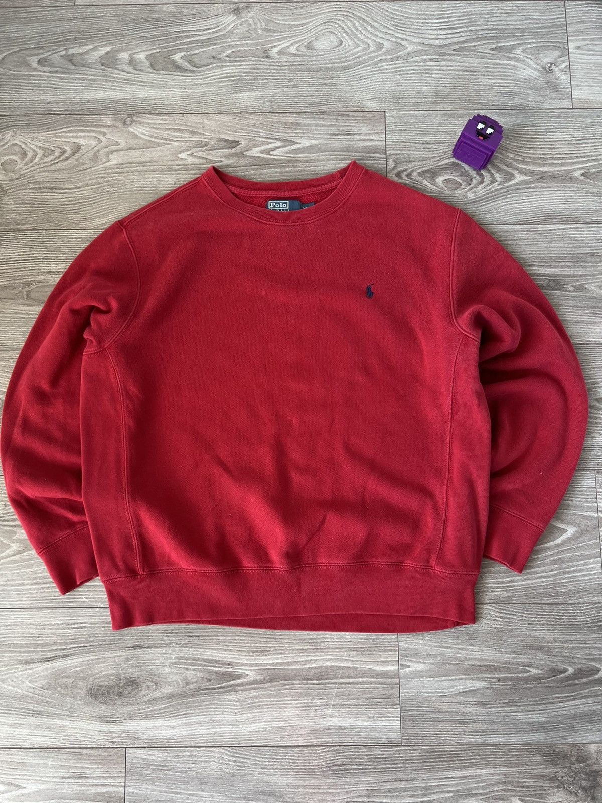 Polo Ralph Lauren Vintage Polo Ralph Lauren Red Crew Neck Y2K Drip Sweatshirt Size US XL / EU 56 / 4 - 1 Thumbnail