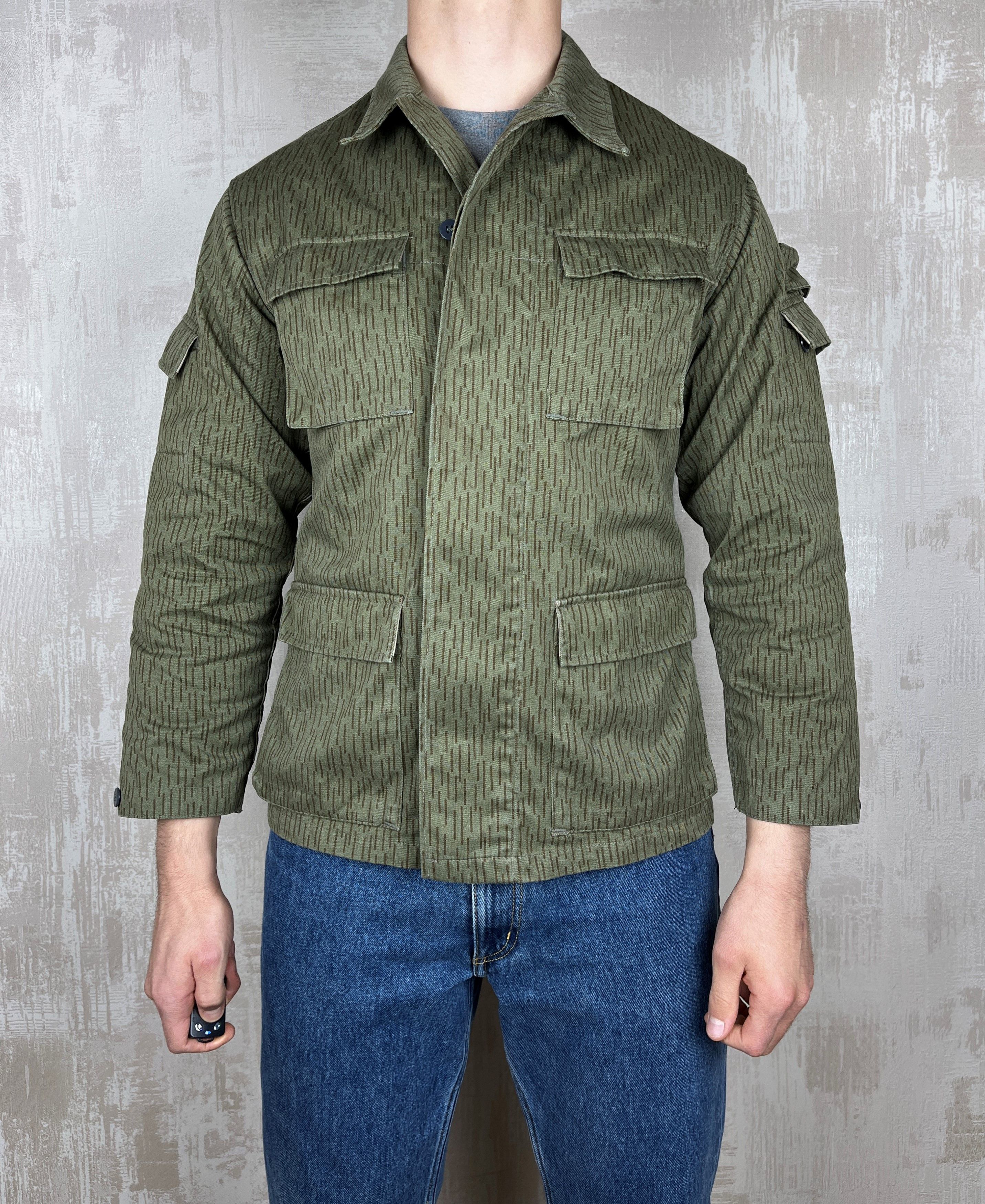 Vintage Vintage Military Army Field Jacket Dash Line Camouflage Size US S / EU 44-46 / 1 - 2 Thumbnail