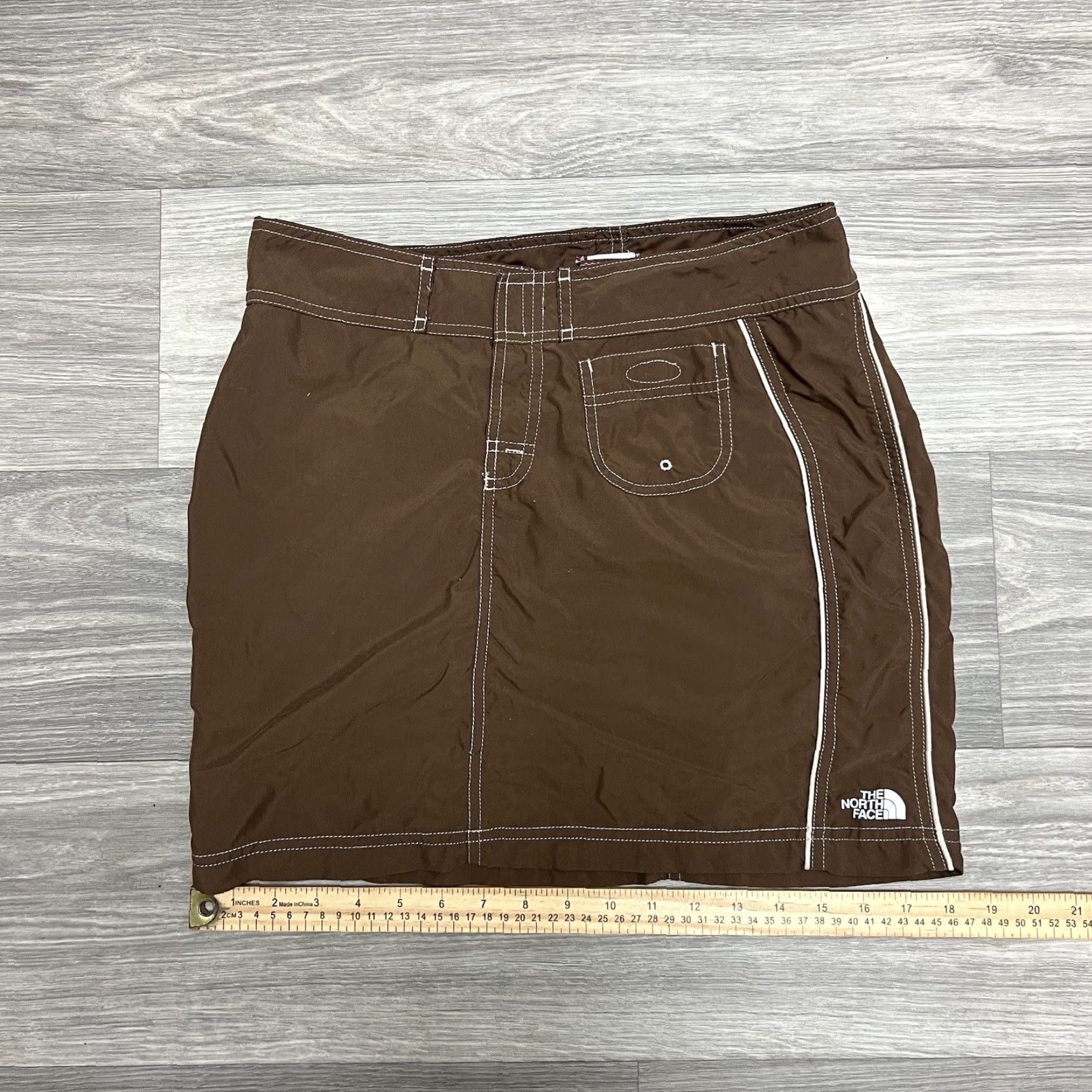 The North Face The North Face Skirt Women 2 Brown Nylon Contrast Stitch Mini Gorpcore CA30516 Size 26" / US 2 / IT 38 - 4 Thumbnail