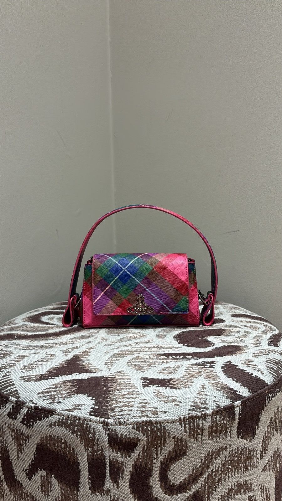 Vivienne Westwood o1f1d3z1225 Size: OS / Hazel Small Bag in Candy Tartan Size ONE SIZE - 1 Preview