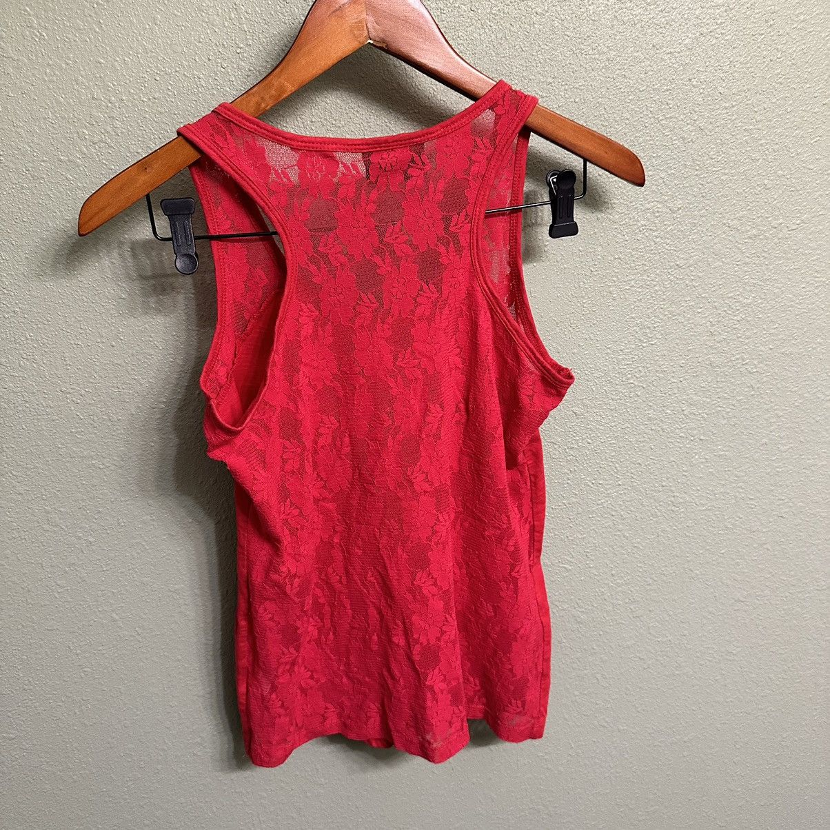 Other Biker Clothing Sturgis 2015 Women’s Red Tank Top w/Lace Back Size L / US 10 / IT 46 - 2 Thumbnail