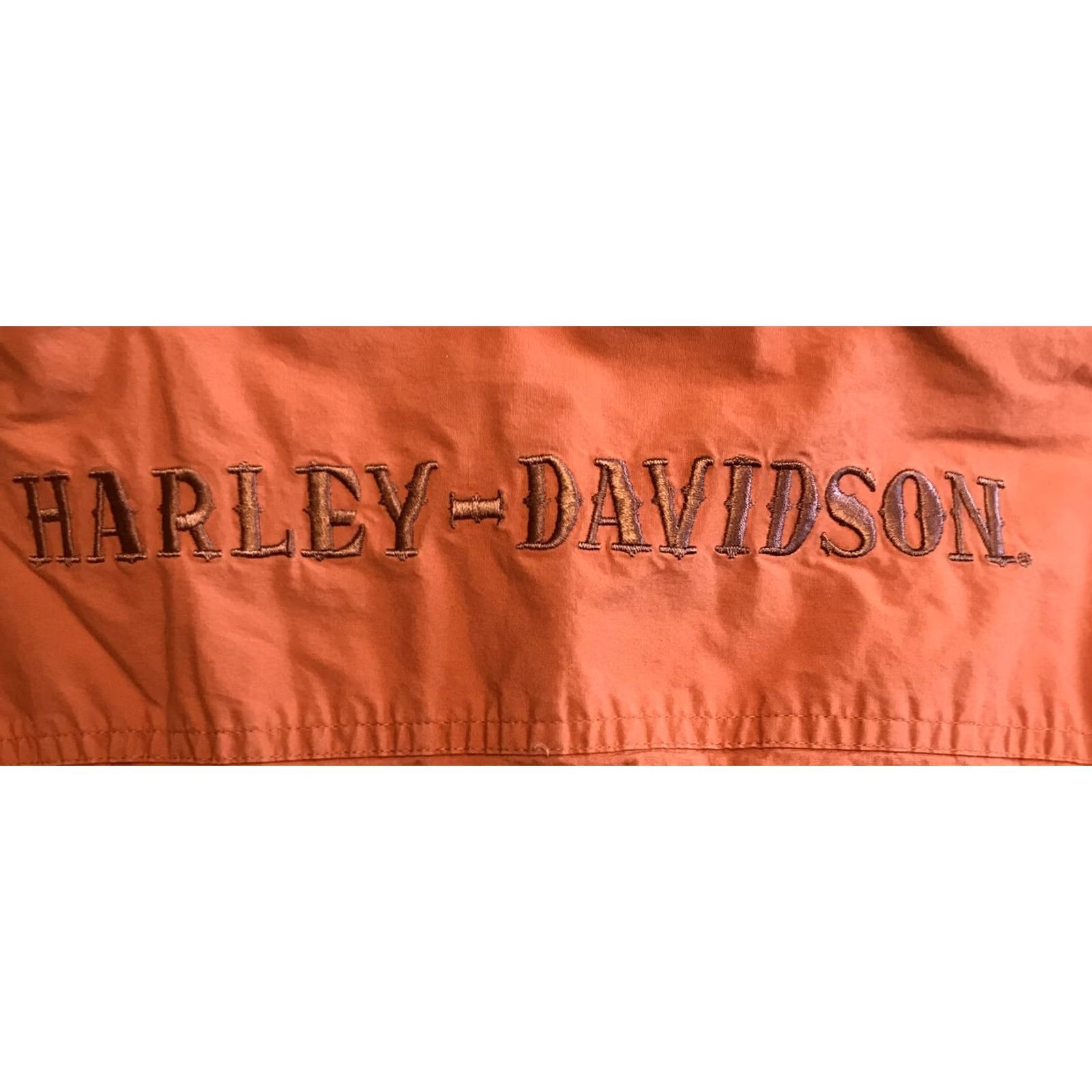 Harley Davidson Harley-Davidson Women's Shirt Orange Snap S/S Collared Pocket Basic 784 Size M Size M / US 6-8 / IT 42-44 - 5 Thumbnail