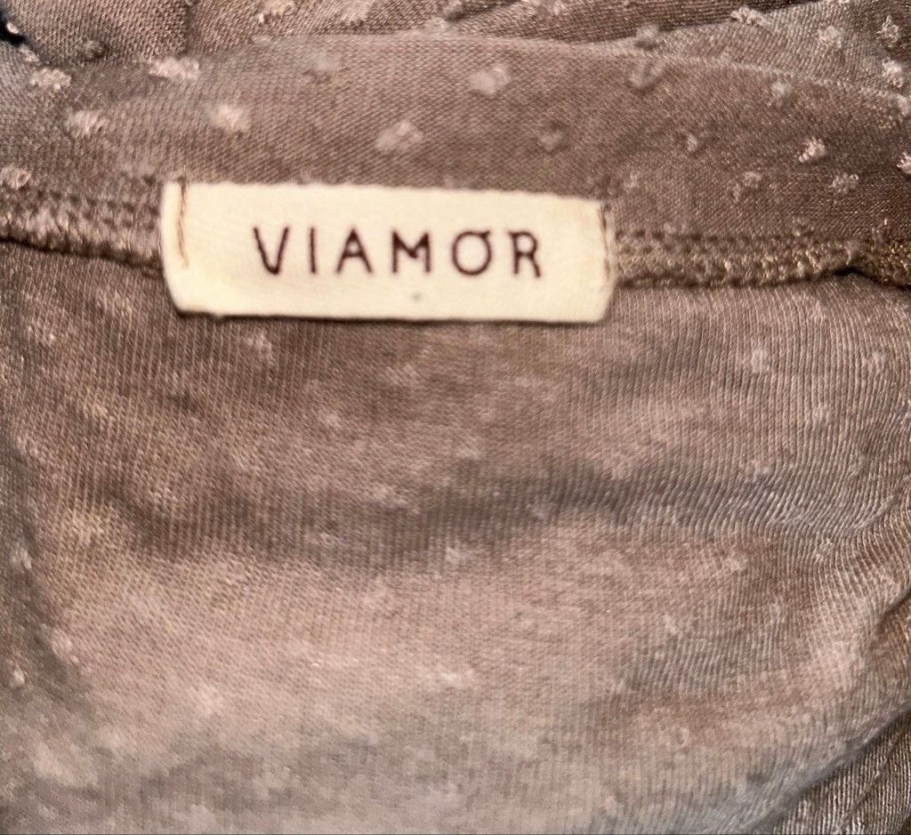 Other Womens Viamor Taupe Polka Dot Long Tunic Size M Size M / US 6-8 / IT 42-44 - 3 Thumbnail