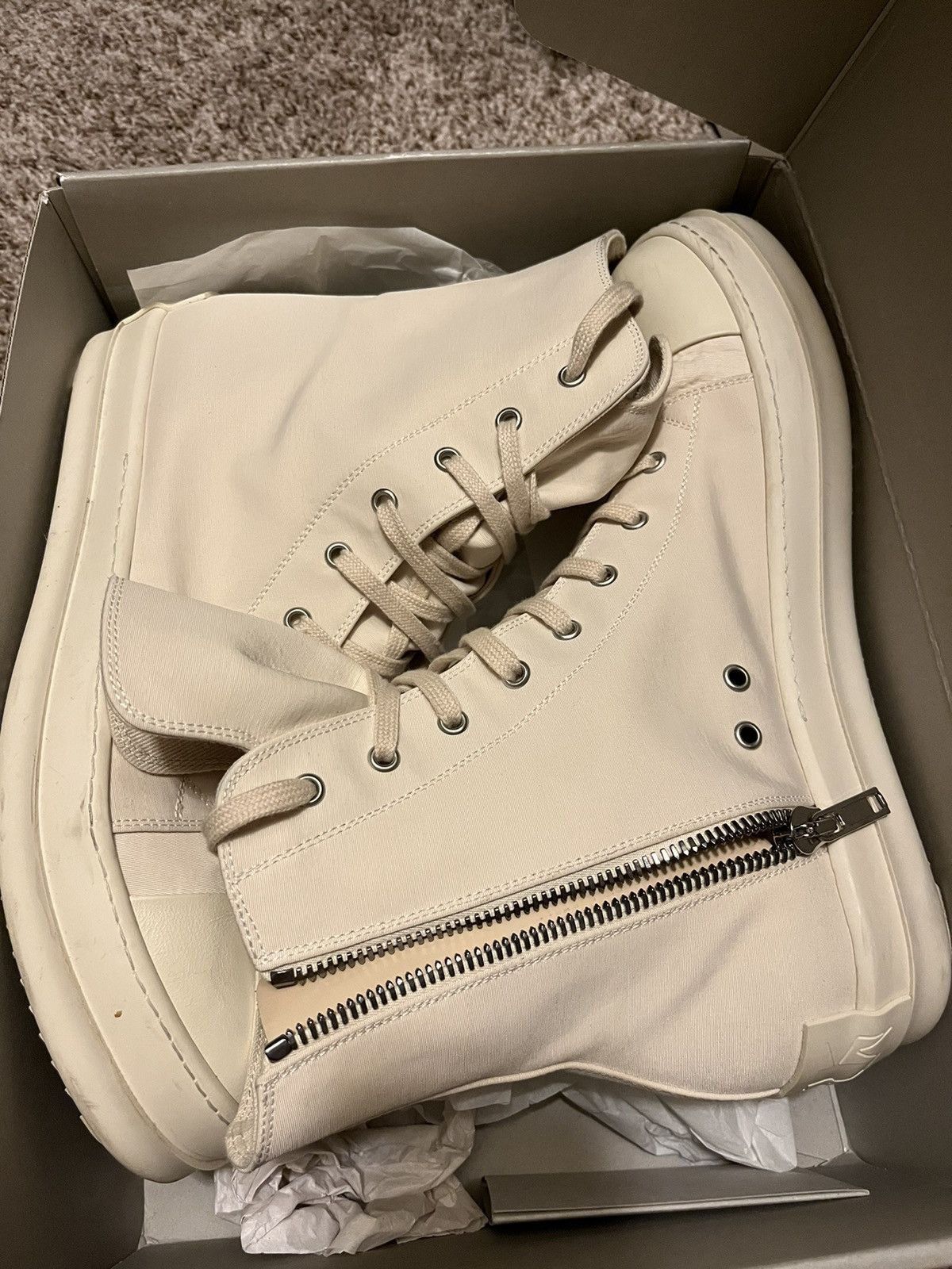 Rick Owens Rick Owens Drkshdw Hi-Top Sneakers Size US 13 / EU 46 - 1 Thumbnail