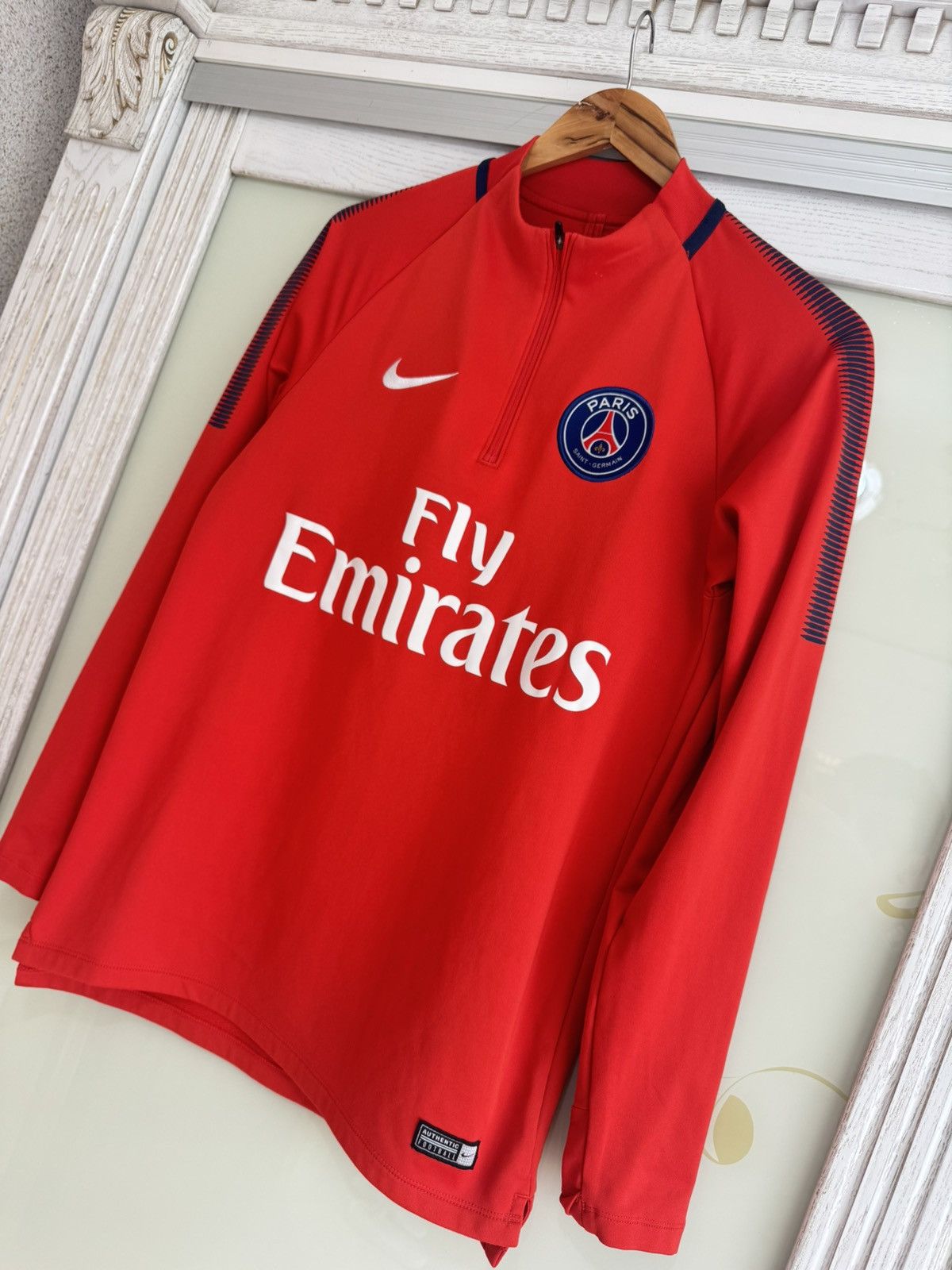 PSG 2017-2018 Soccer Training Long Sleeve Jersey Kit Shirt