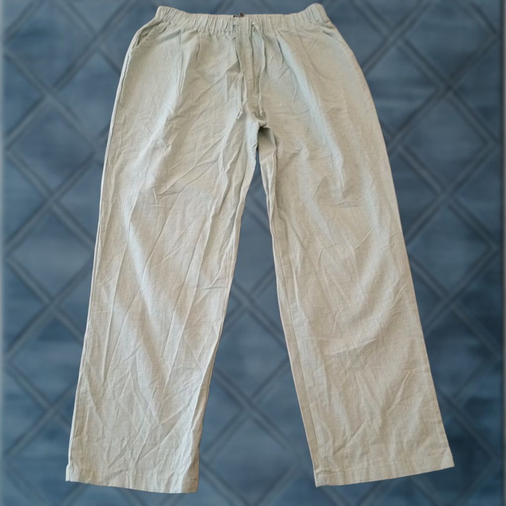 Vintage Coofandy Ankle Pants Womens LD Green Lightweight Drawstring Pockets 32x28 New Size 36" / US 14 / IT 50 - 1 Thumbnail