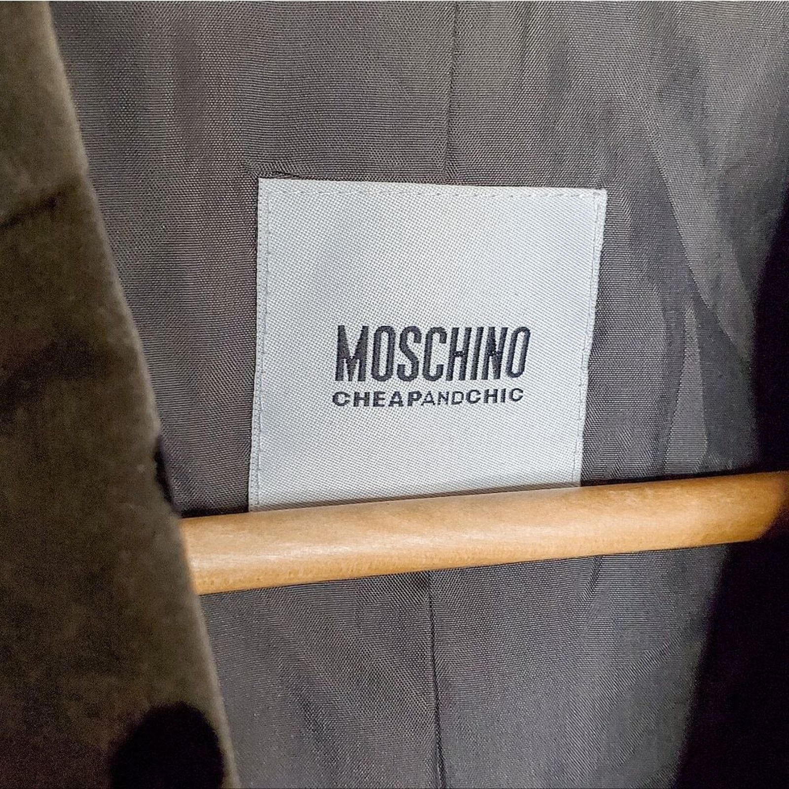 Moschino Moschino Cheap and Chic Grey Black Polka Dot Velvet Blazer Size M / US 6-8 / IT 42-44 - 3 Thumbnail