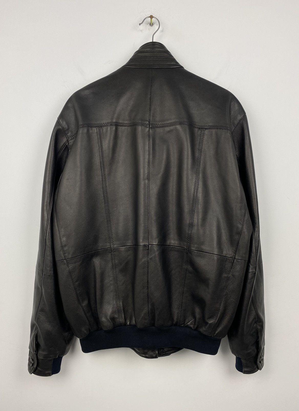Hugo Boss Kapraun Lamm Nappa Leather Jacket Luxury Size US L / EU 52-54 / 3 - 11 Thumbnail