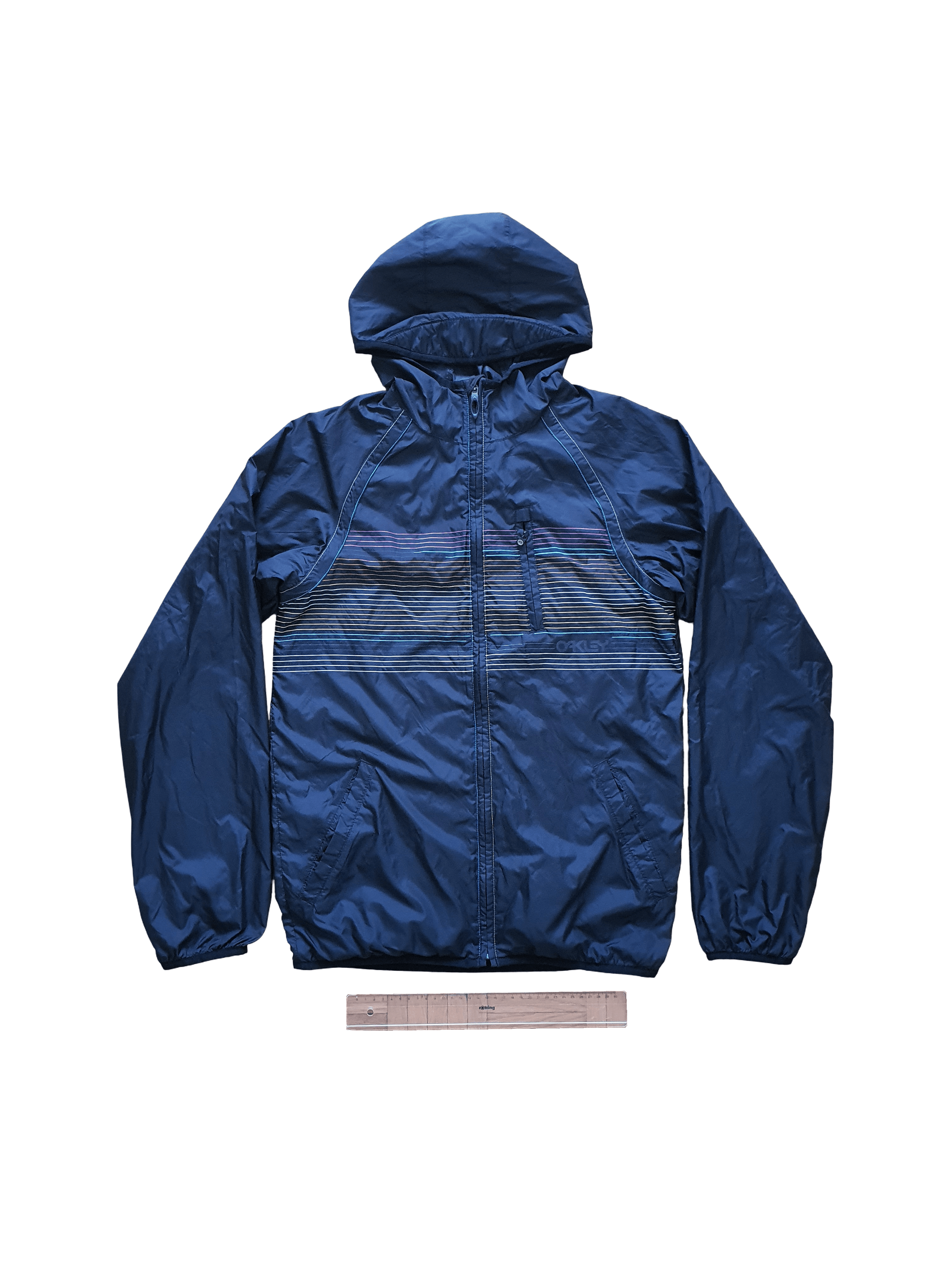 Oakley Lightweight Hooded Windbreakers Jacket - Synthetic - Vintage Size US S / EU 44-46 / 1 - 1 Thumbnail