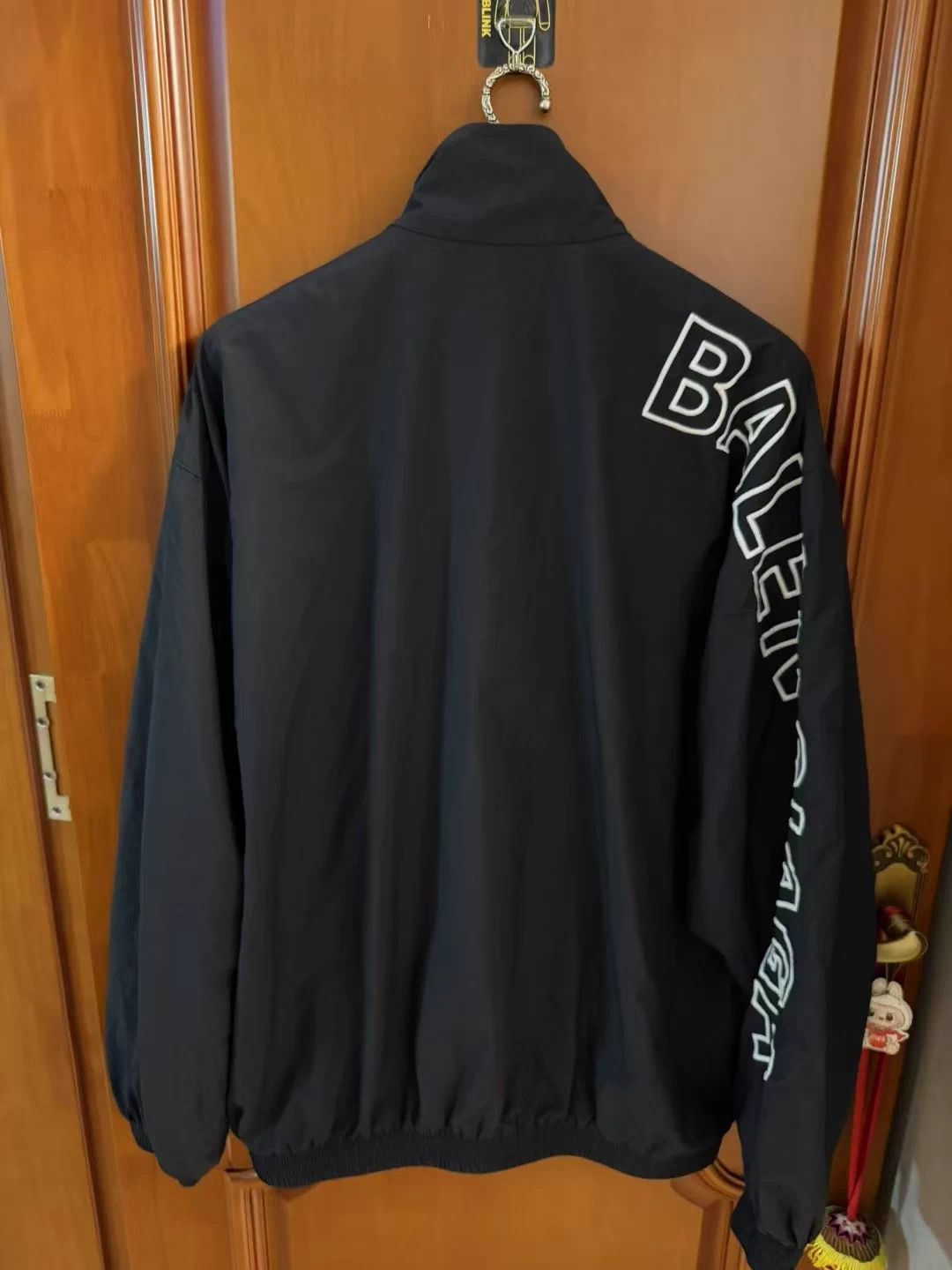 Balenciaga Balenciaga Logo Print Sleeve Bomber Jacket M Size M / US 6-8 / IT 42-44 - 2 Thumbnail