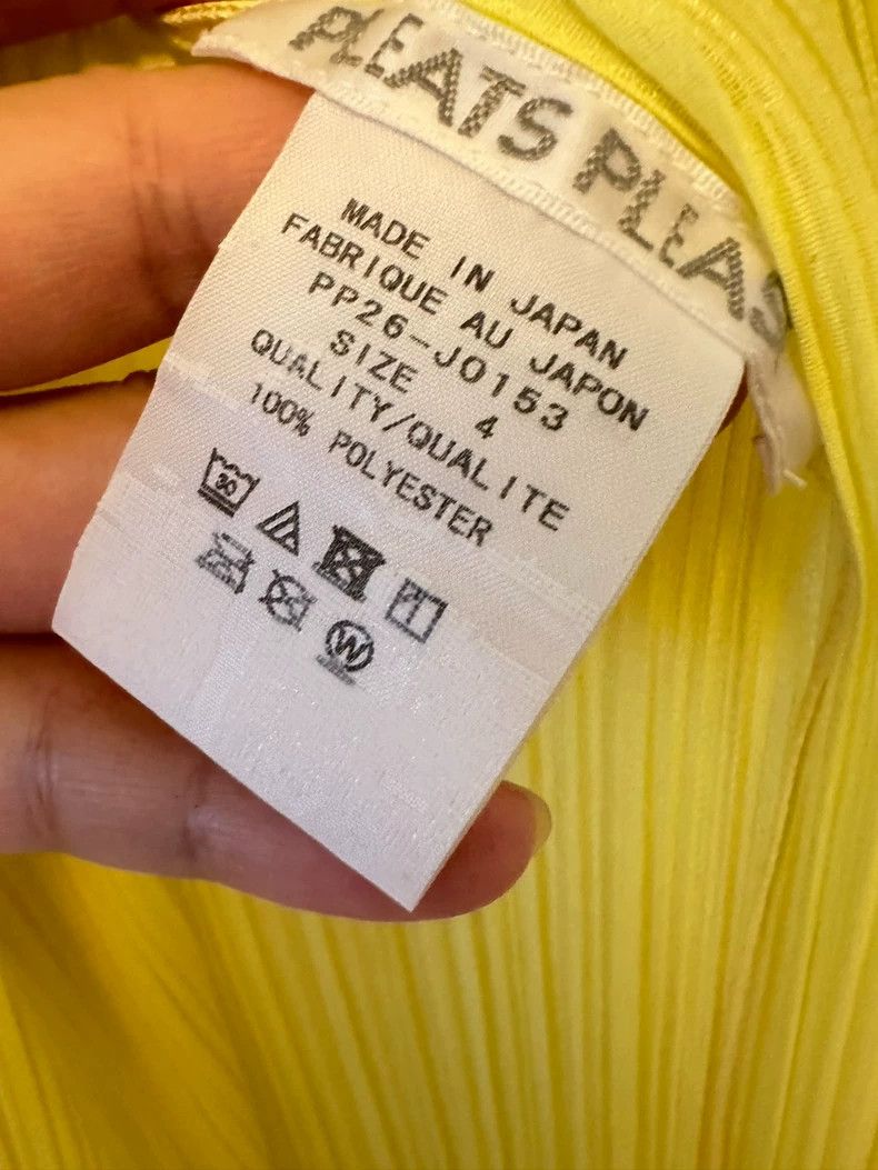 Issey Miyake Issey Miyake Yellow pleated cardigan Size XL / US 12-14 / IT 48-50 - 4 Thumbnail